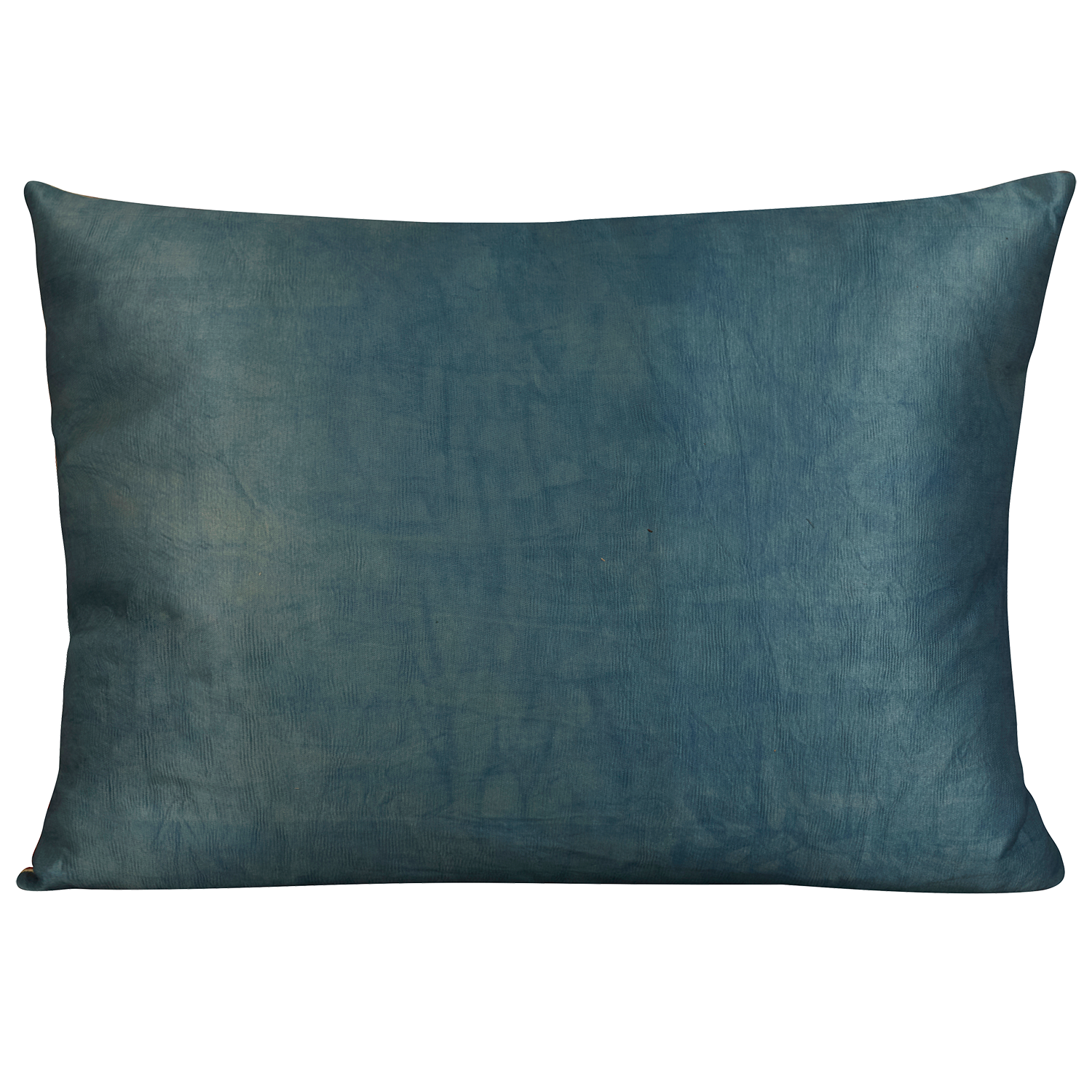 Rectangular silk suzani embroidered cushion with large central medallion