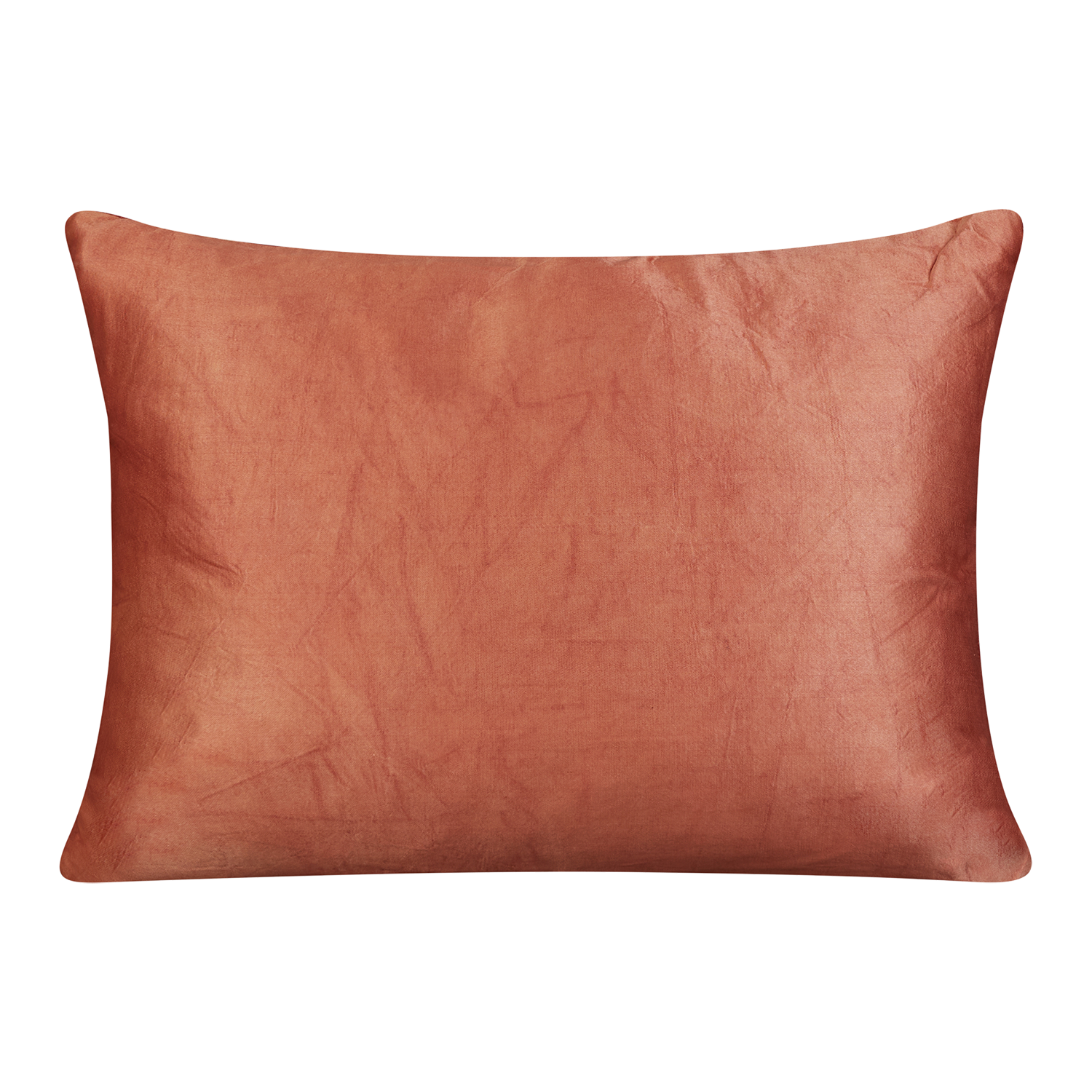 Rectangular ivory crewelwork suzani with coral back
