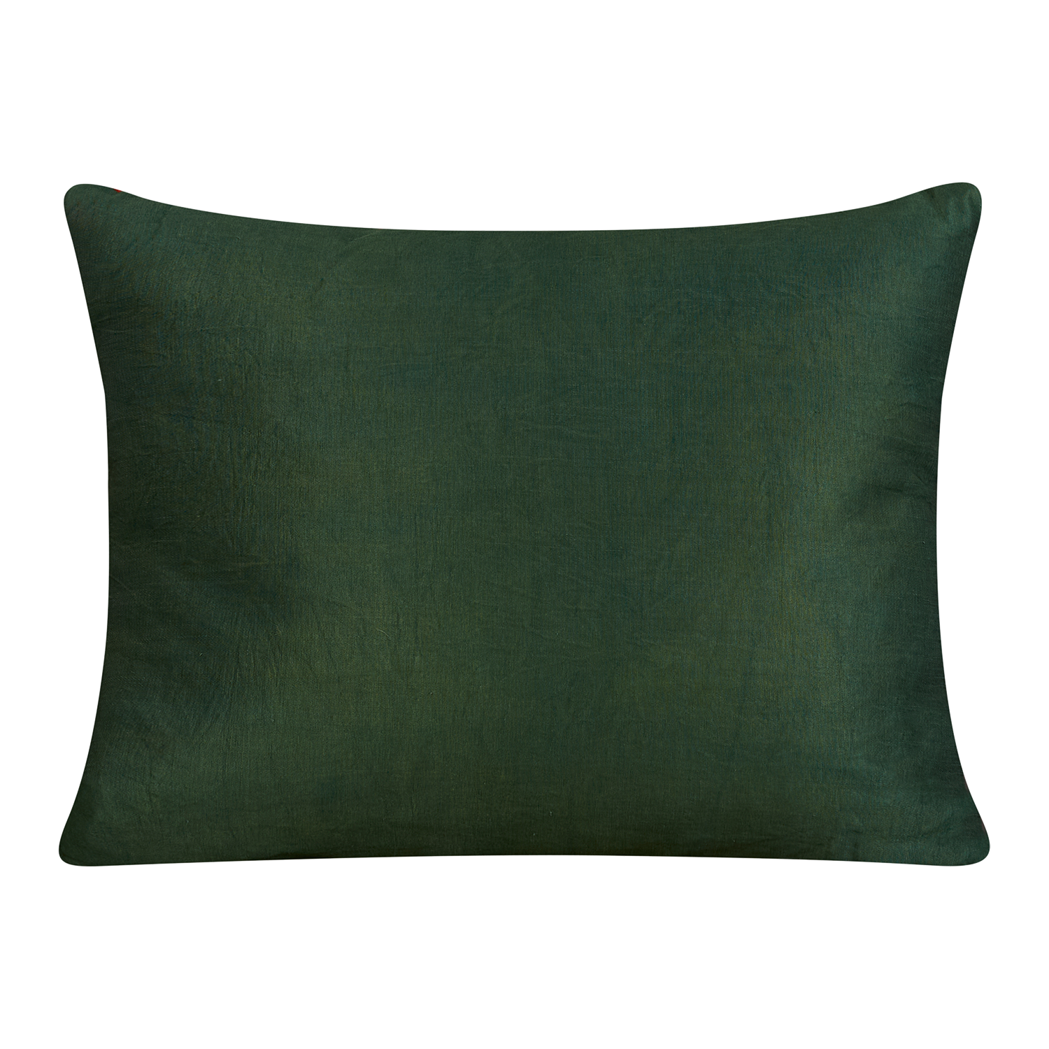 Rectangular golden vine garden suzani with green back