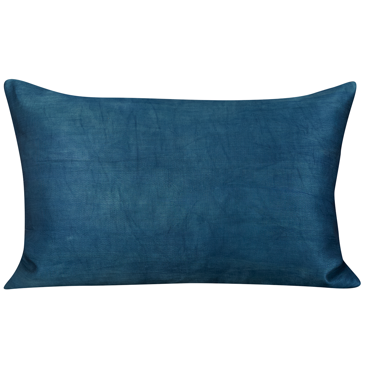 Rectangular silk suzani cushion with all over floral pomegranate design