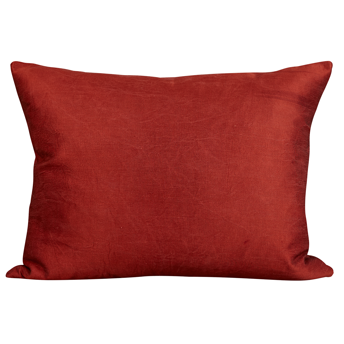 Rectangular silk suzani cushion with blue and red paisley design on pink ground