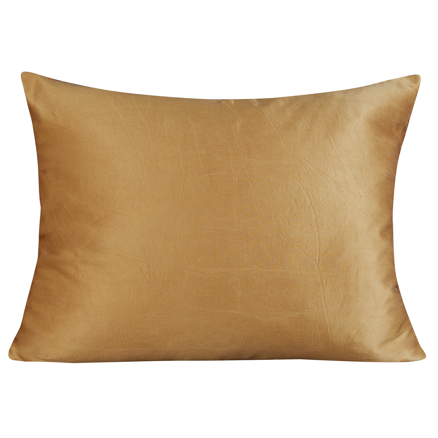 Rectangular pomegranate and vine design suzani on apricot ground