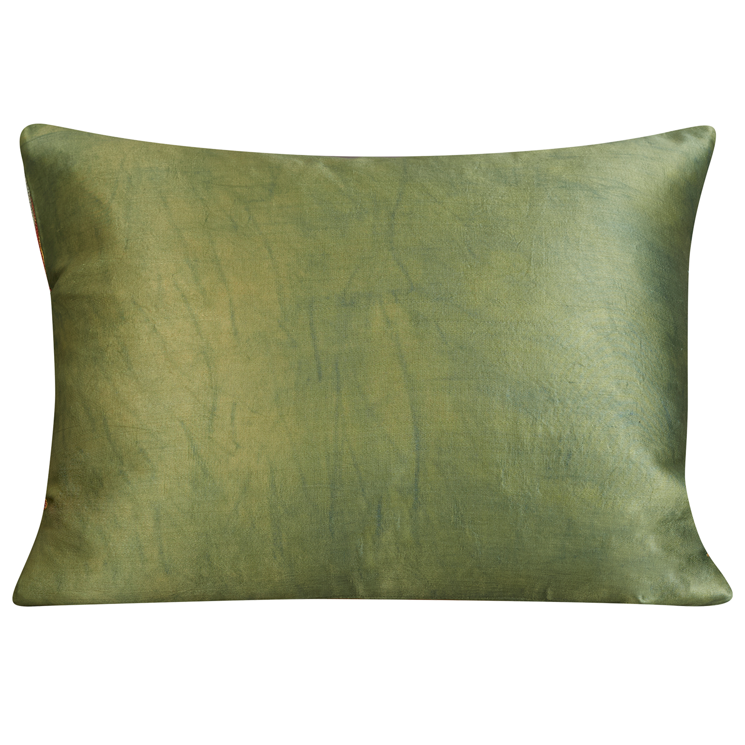 Rectangular paisley design suzani on gold/yellow ground