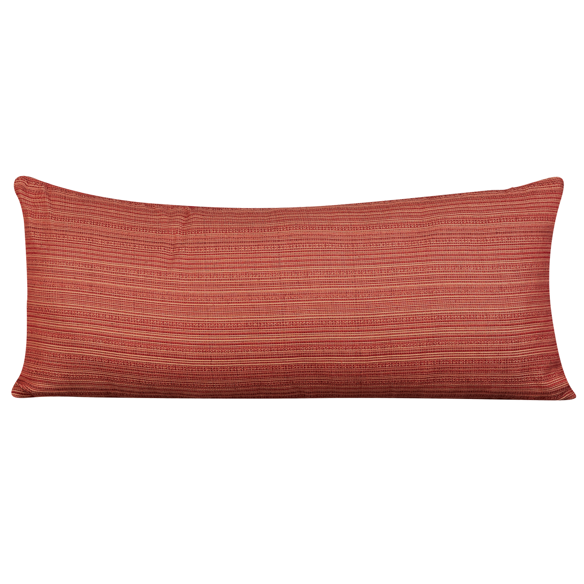 Long Tiepolo woven cushion - Venetian red (horizontal stripe)