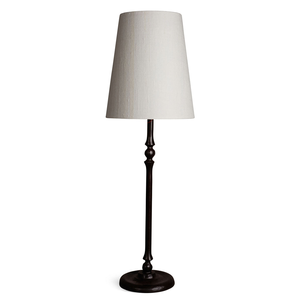 Tall bronze artisanal table lamp