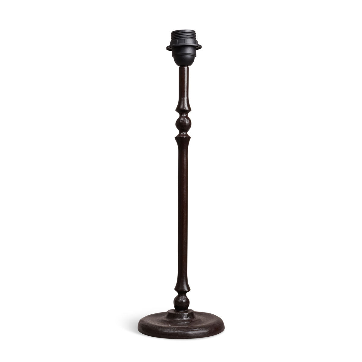 Tall bronze artisanal table lamp