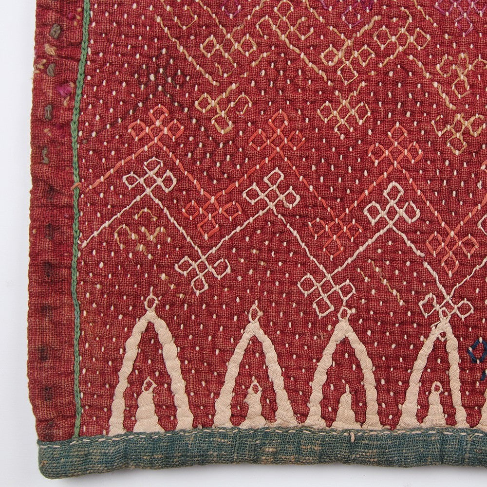 Nushka Textiles Indian Textile - Large Banjara Kantha Cushion Cover