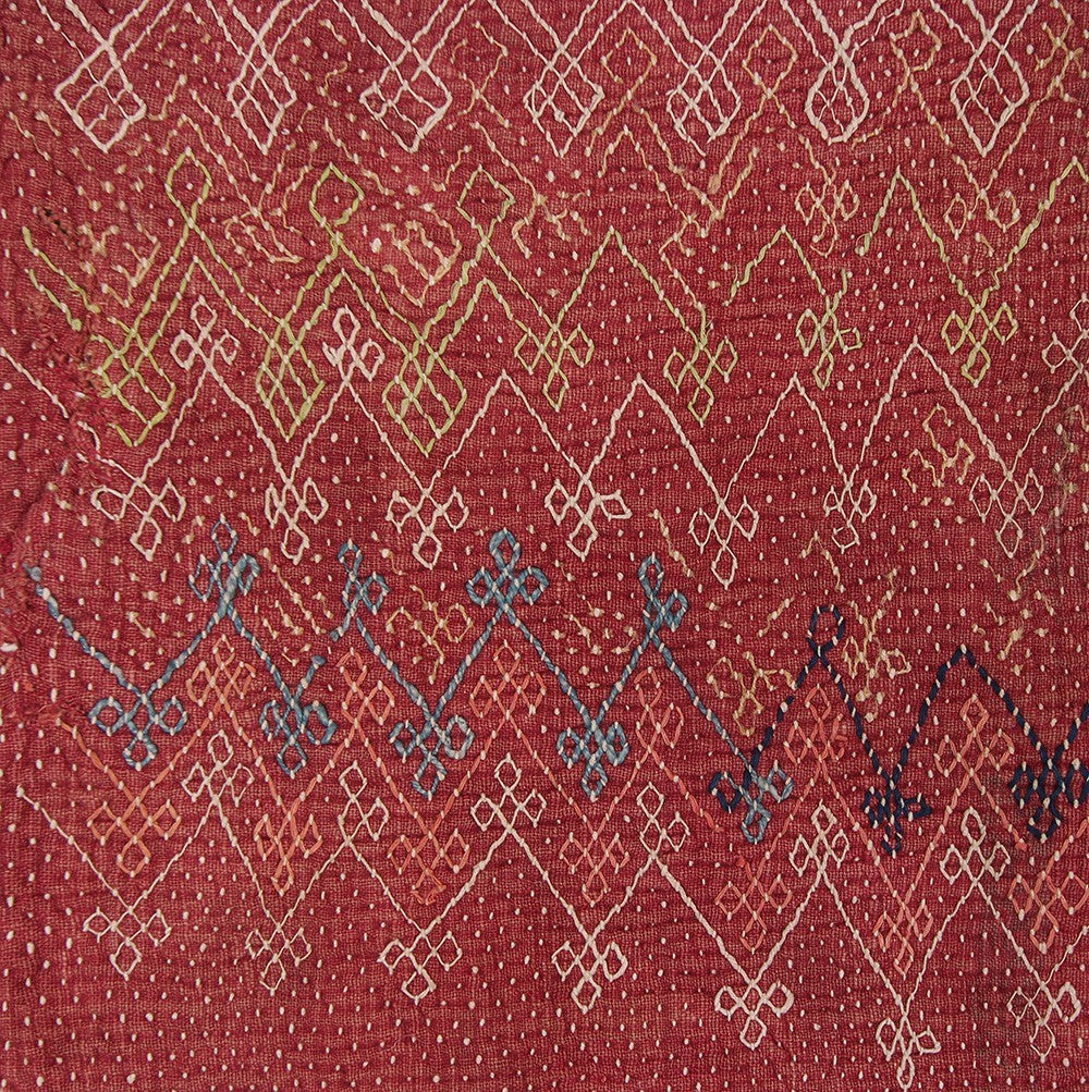 Nushka Textiles Indian Textile - Large Banjara Kantha Cushion Cover