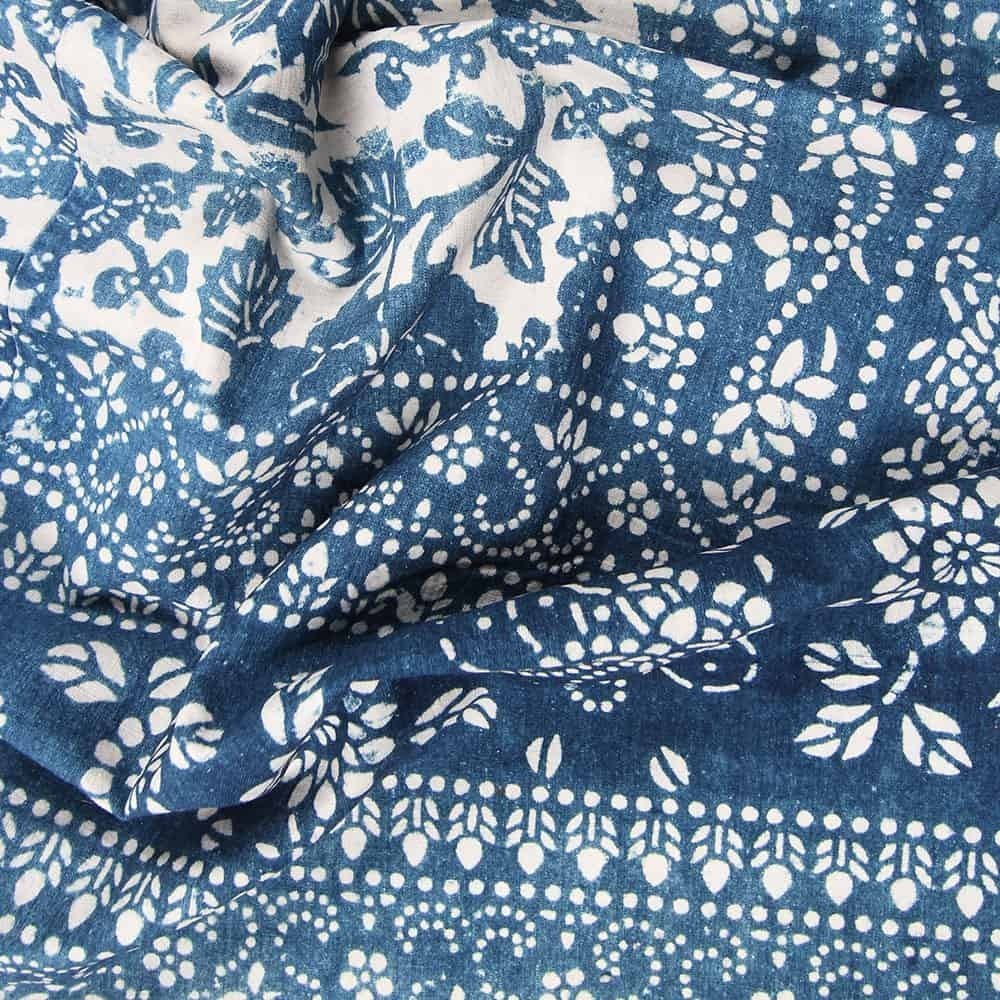 Nushka Textiles Vintage Chinese Indigo Fabric