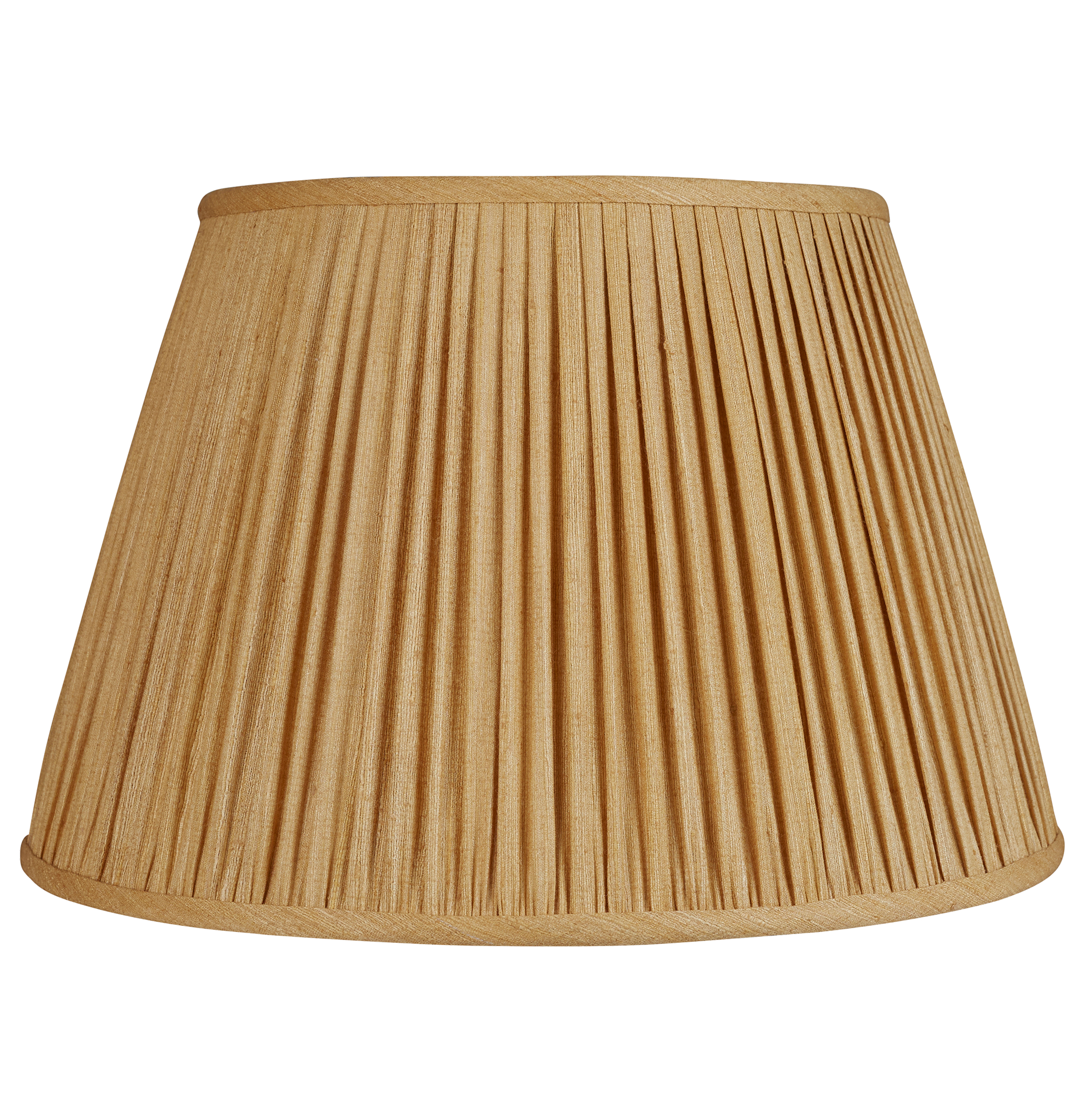 17 inch (43cm) Yellow ochre Mulberry silk lampshade