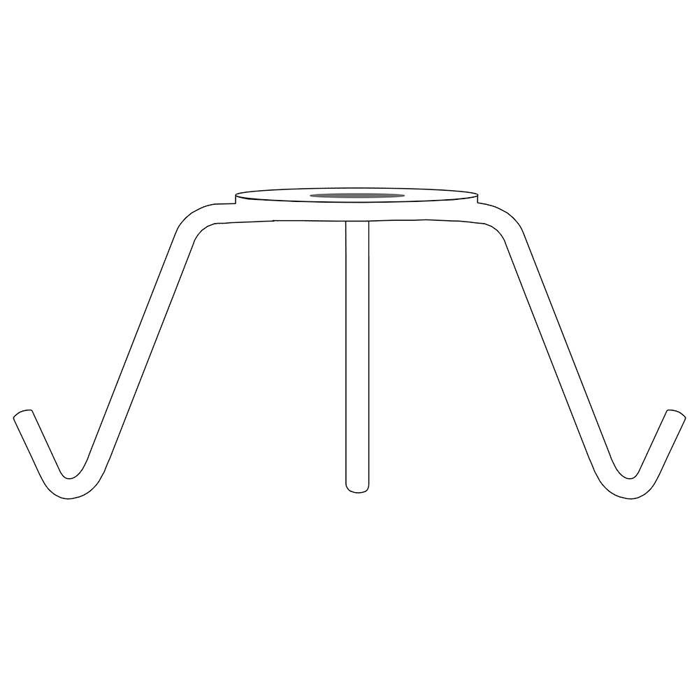 Adapter for US harp/spider fitting table lamps