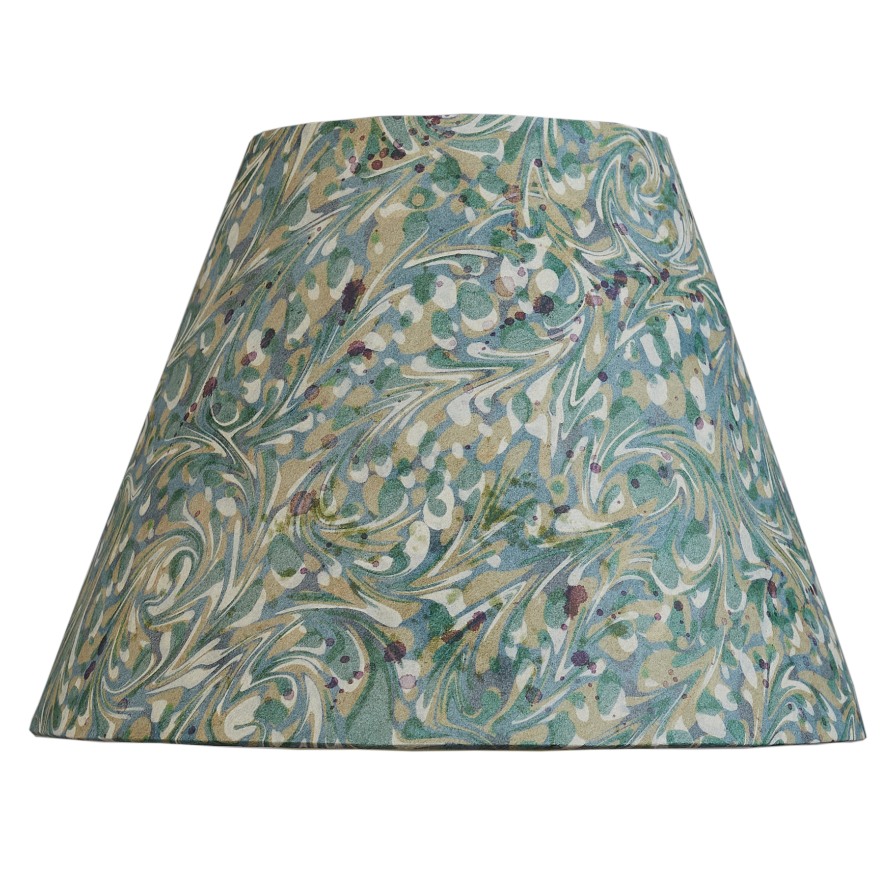 10 inch Aqua marbled card shade