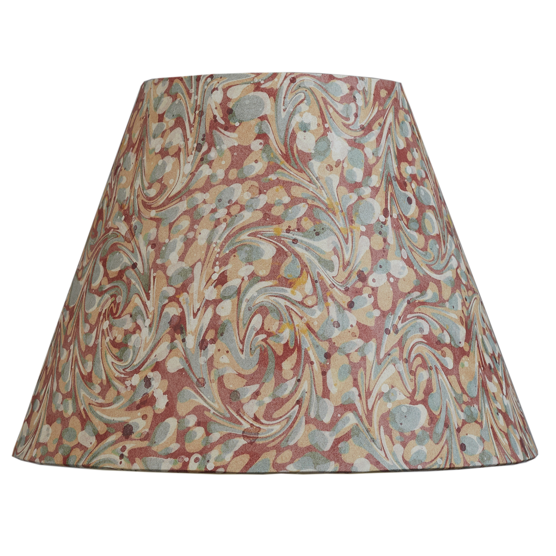 10 inch Terracotta marbled card shade