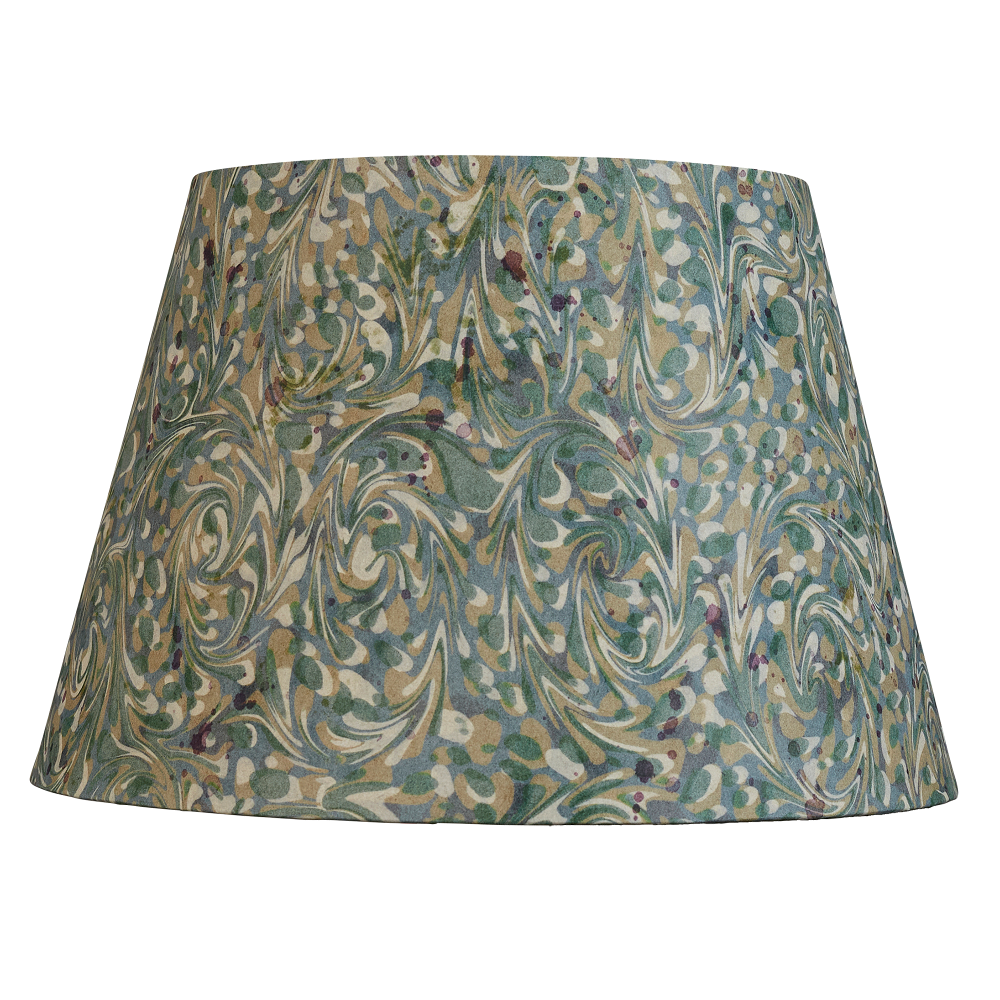 12 inch Aqua marbled card shade