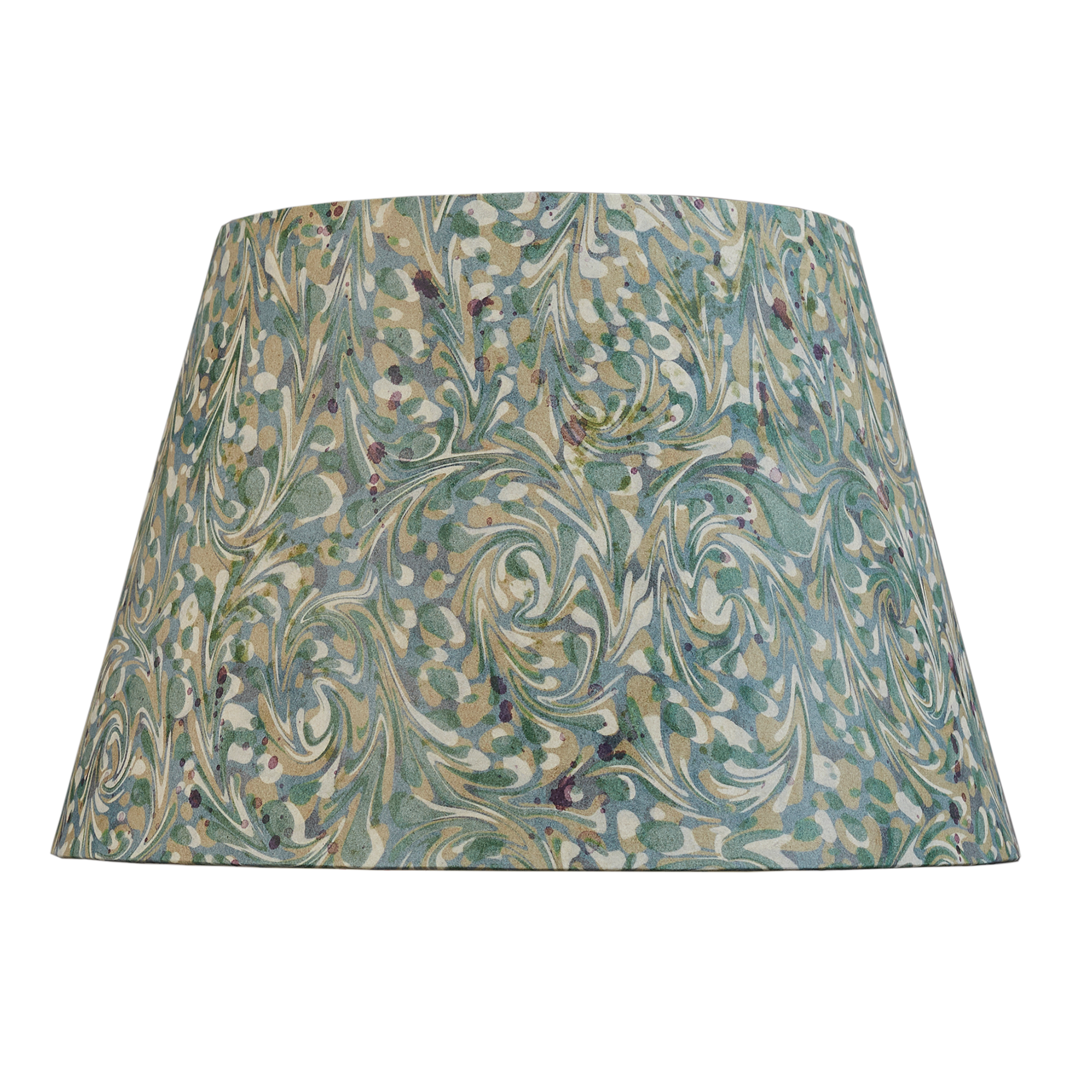12 inch Aqua marbled card shade