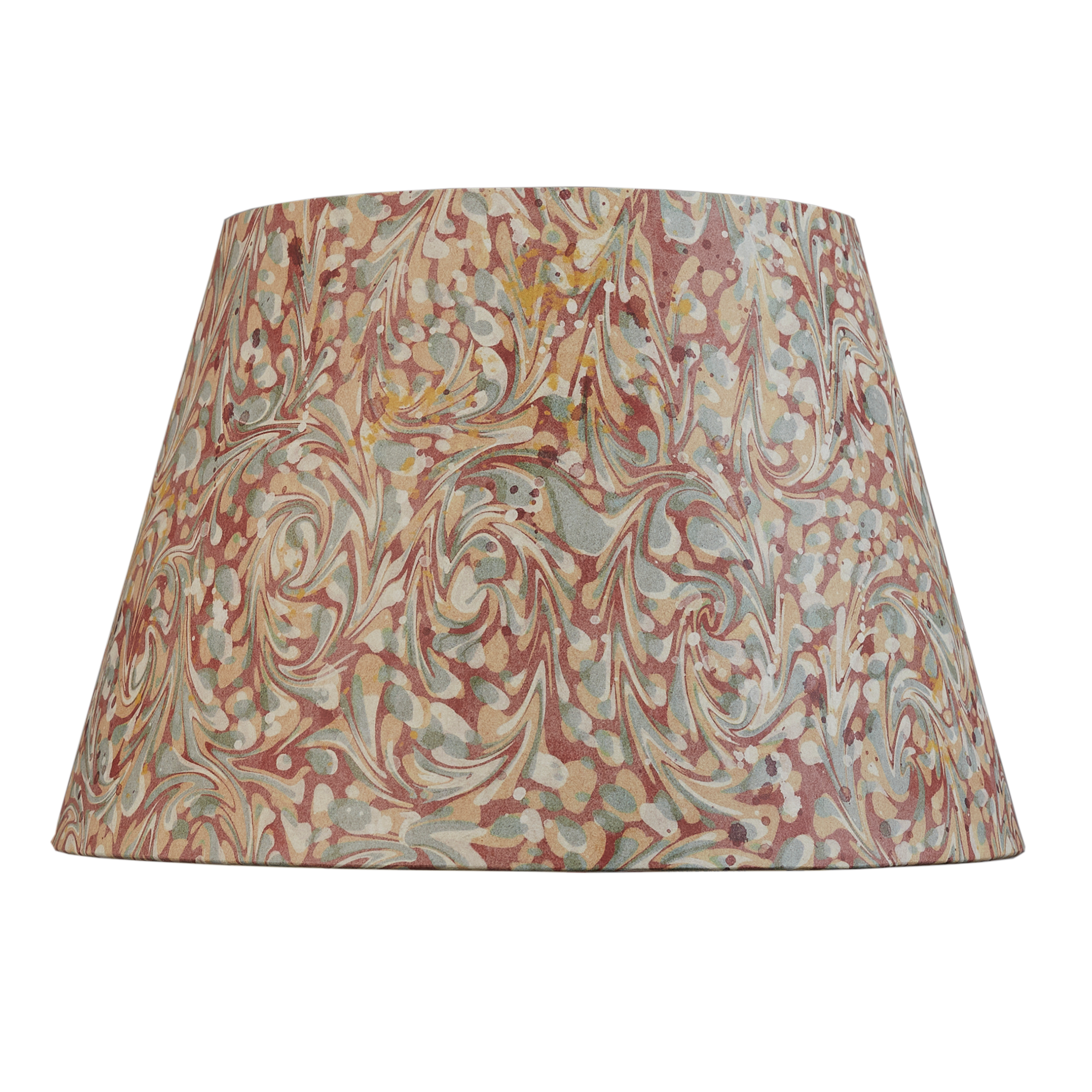 12 inch Terracotta marbled card shade