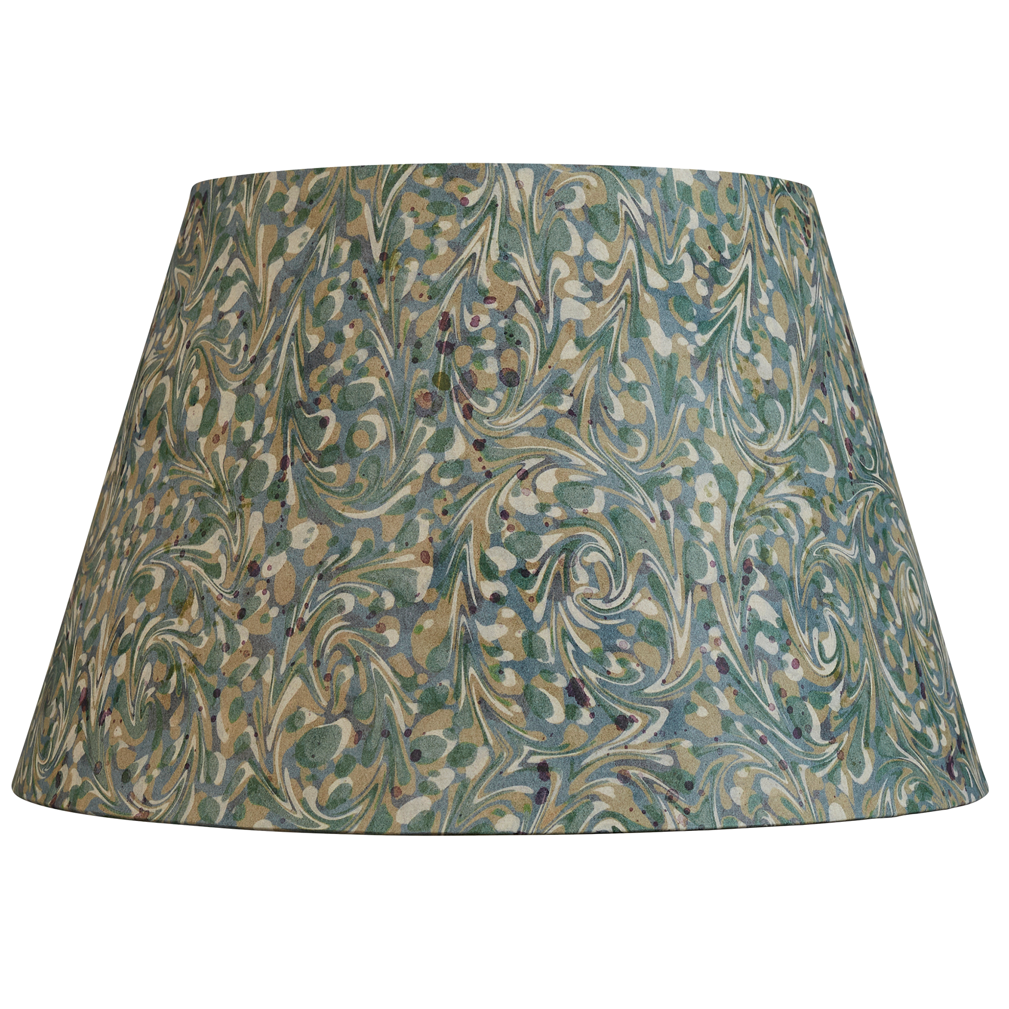 14 inch Aqua marbled card shade