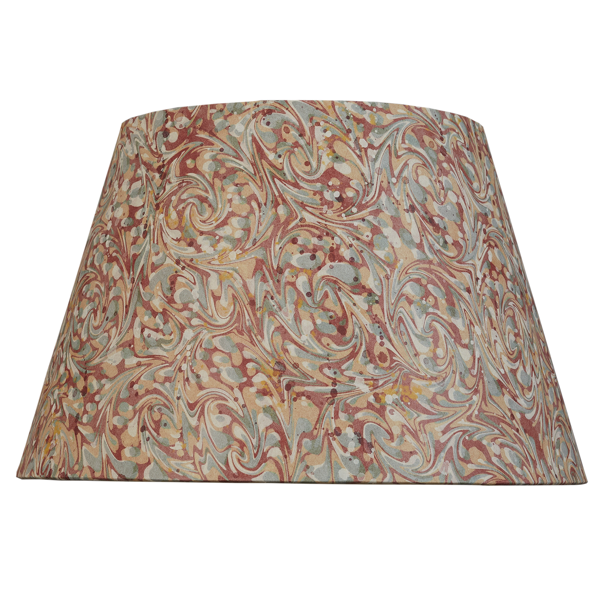 14 inch Terracotta marbled card shade