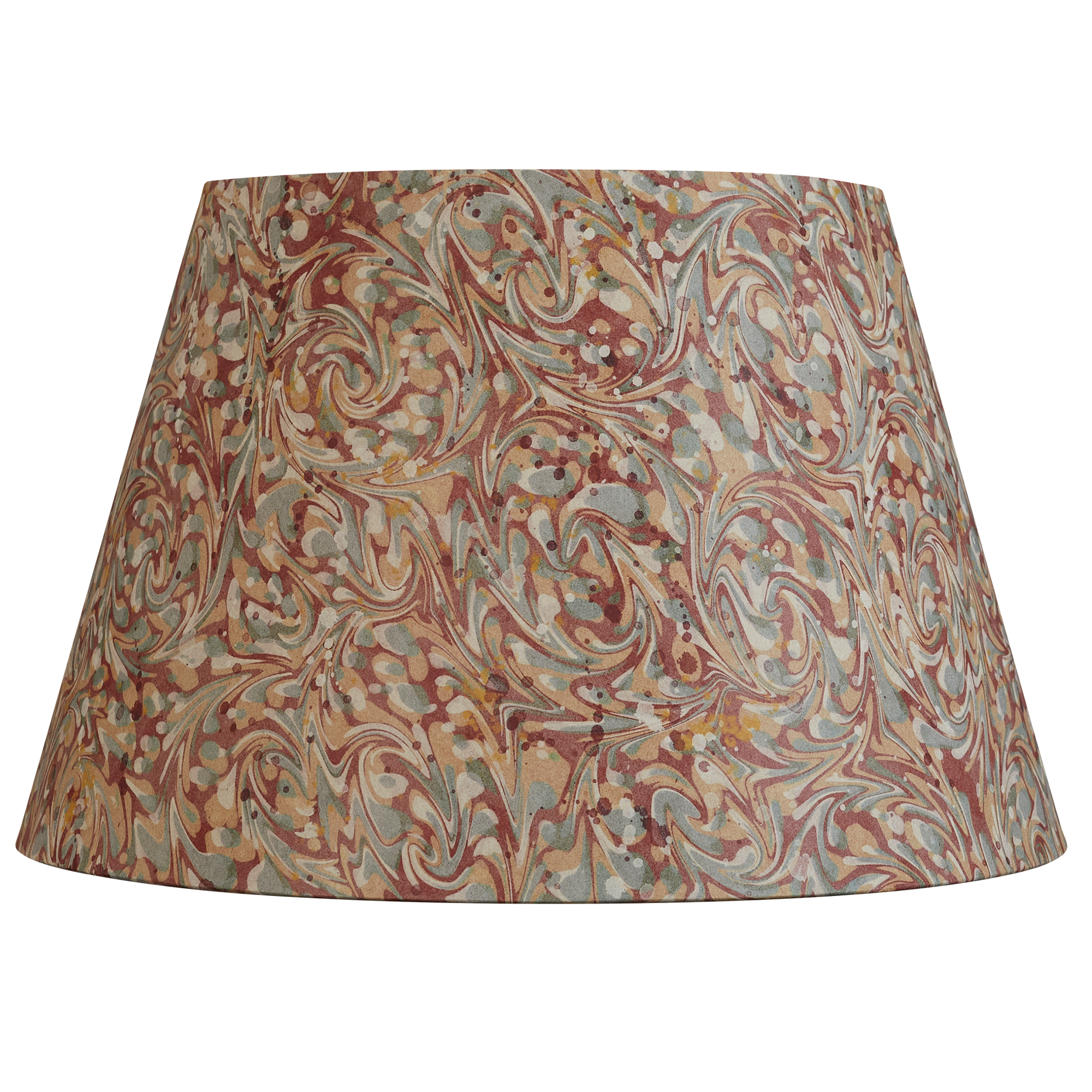 14 inch Terracotta marbled card shade