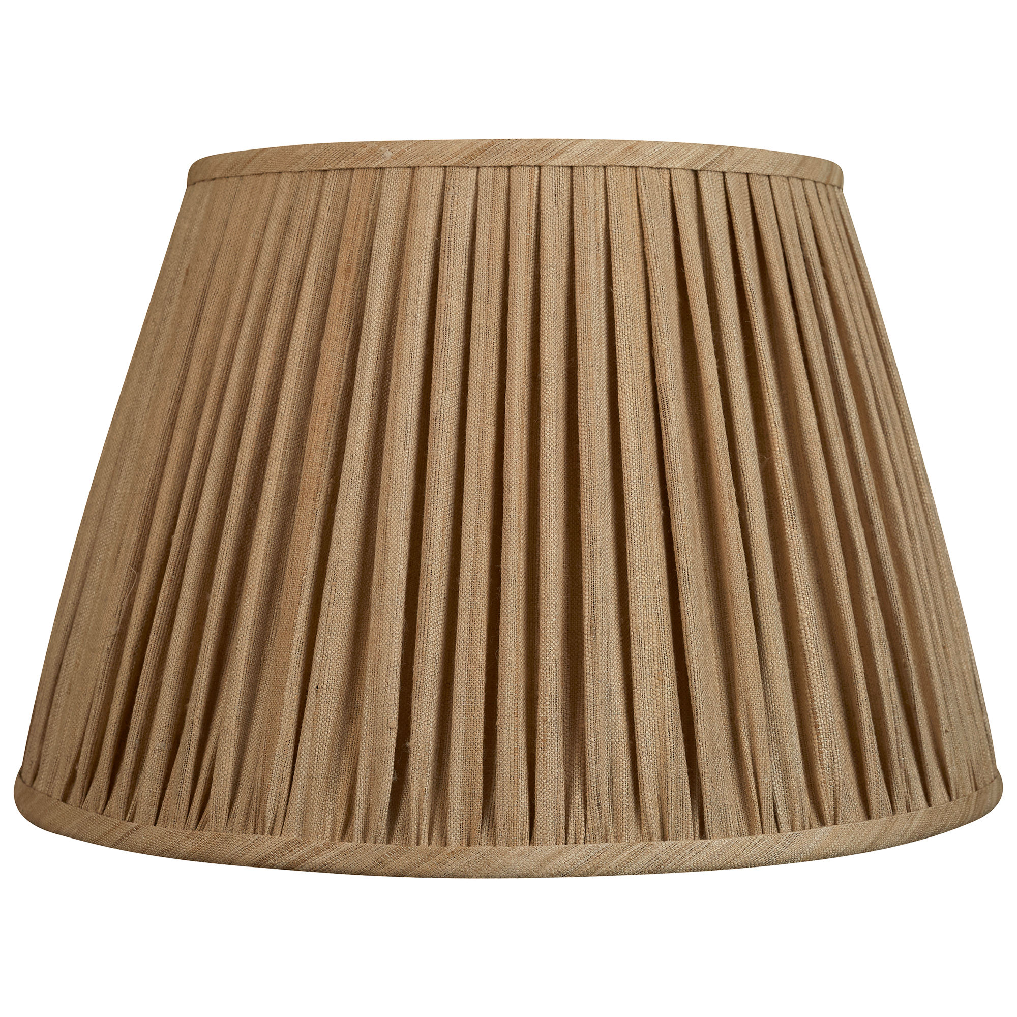 16 Inch (41cm) Raw umber Mulberry silk lampshade