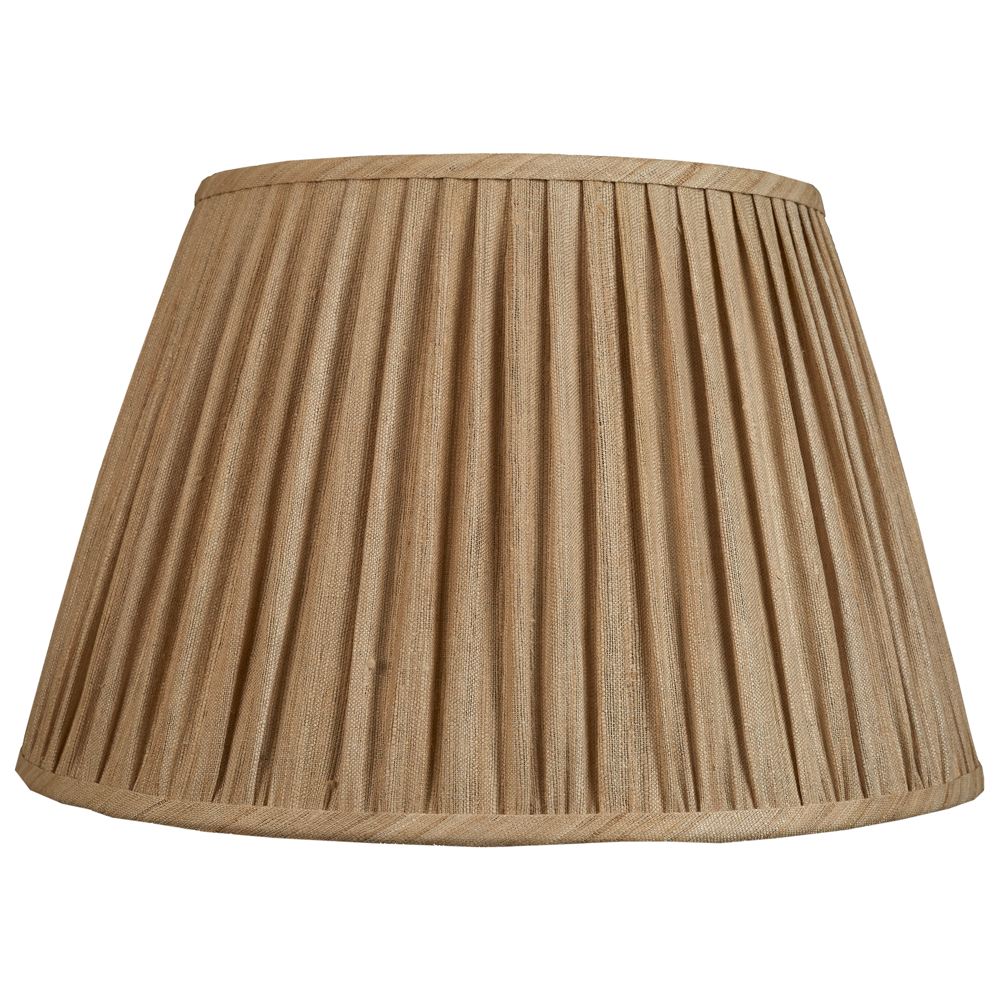 17 inch (43cm) Raw umber Mulberry silk lampshade