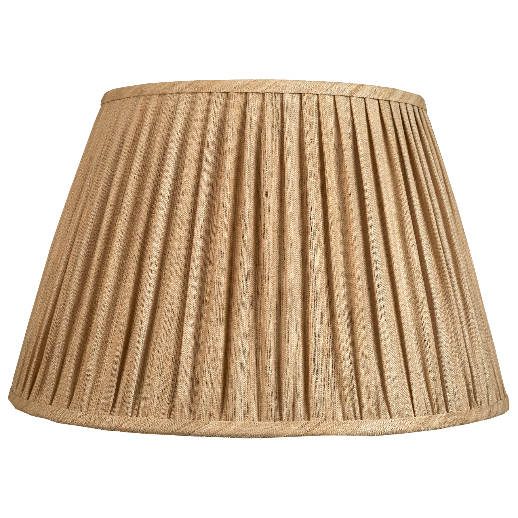 17 inch (43cm) Raw umber Mulberry silk lampshade