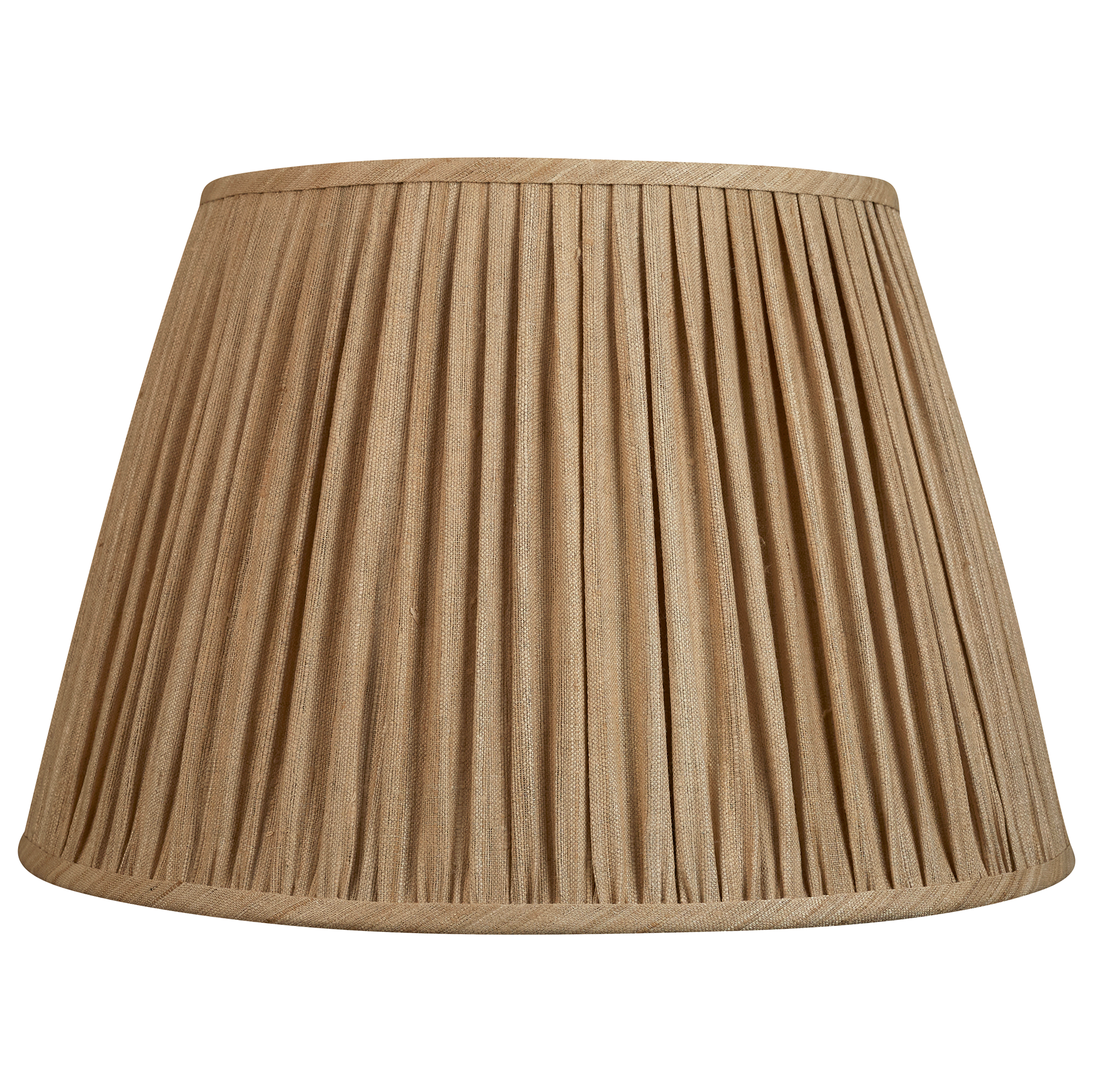 18 Inch - 46cm Raw umber Mulberry silk lampshade