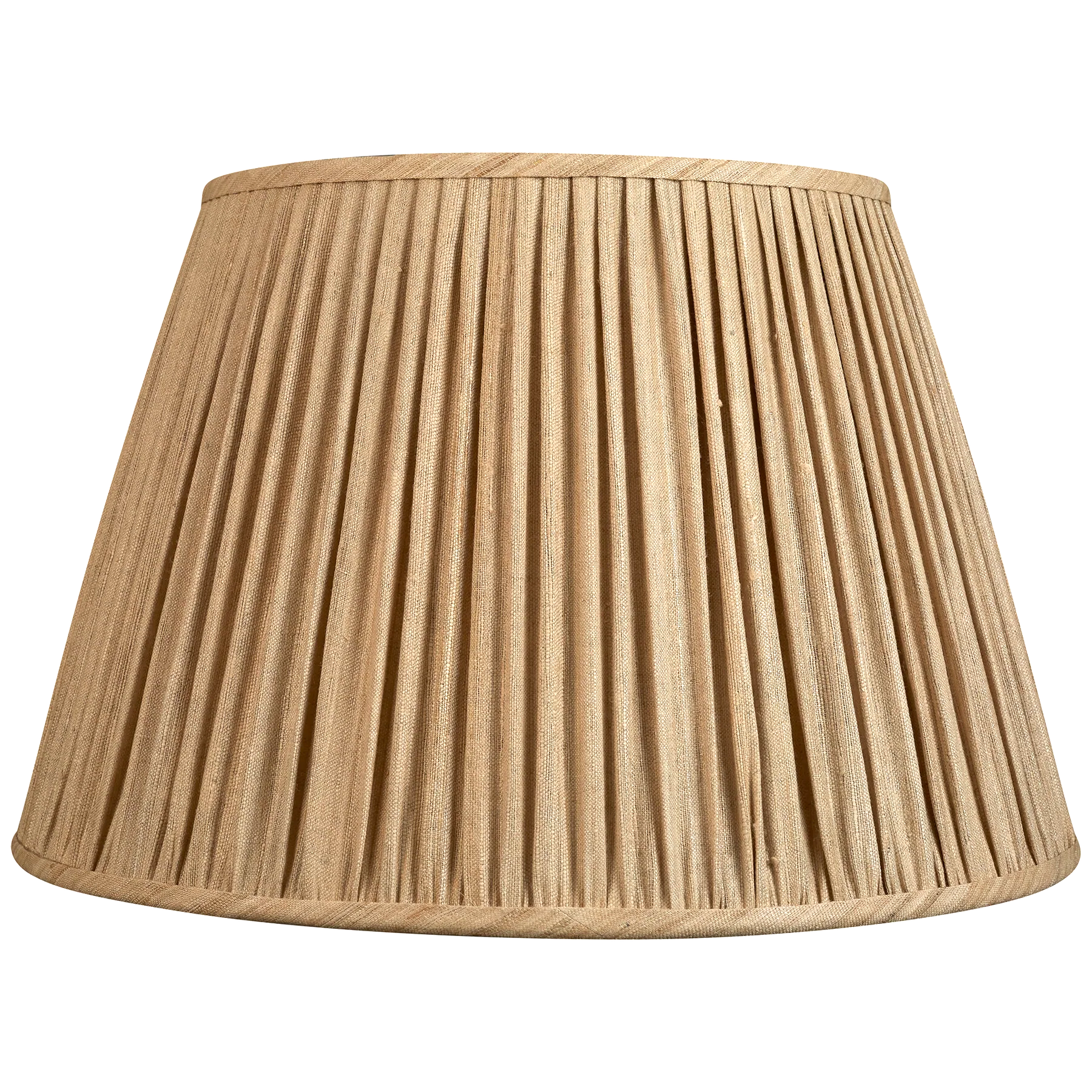 20 inch - 51cm Raw umber Mulberry silk lampshade