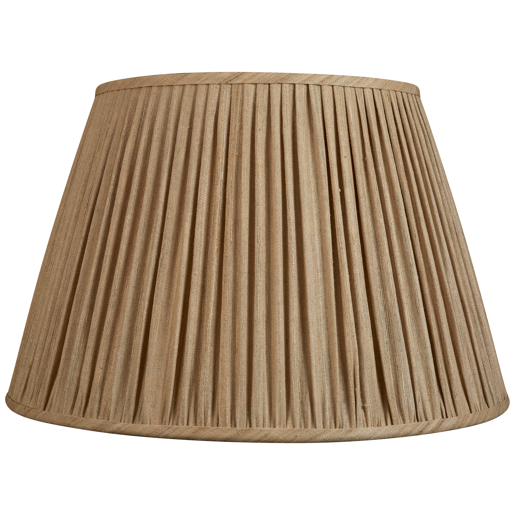 20 inch - 51cm Raw umber Mulberry silk lampshade