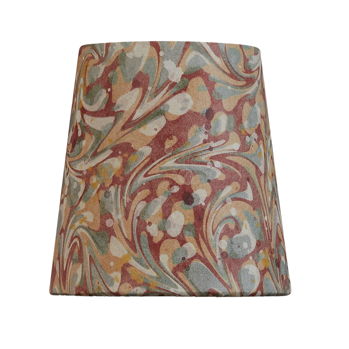 4 inch Terracotta clip-on marbled card shade