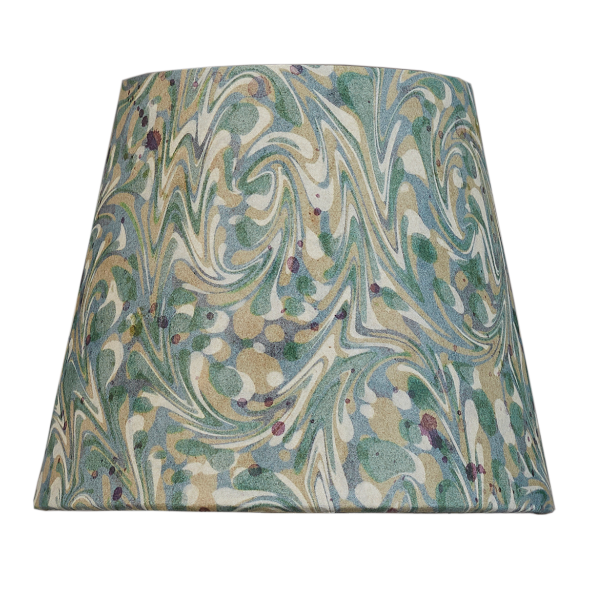 6 inch Aqua clip-on marbled card shade
