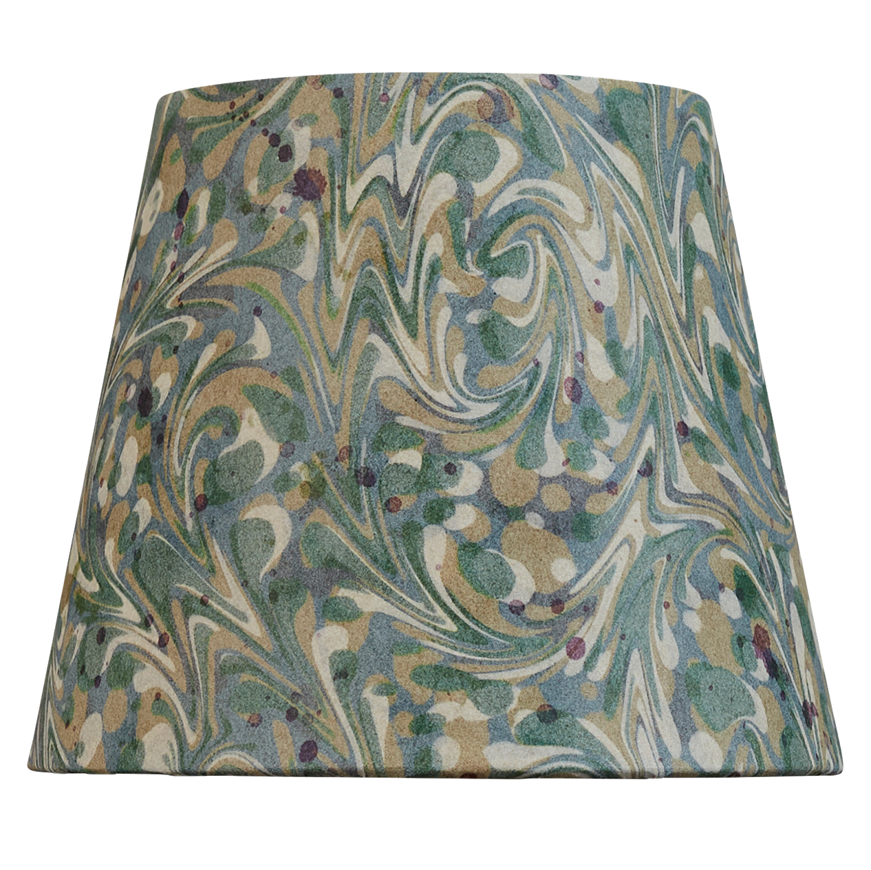 6 inch Aqua clip-on marbled card shade