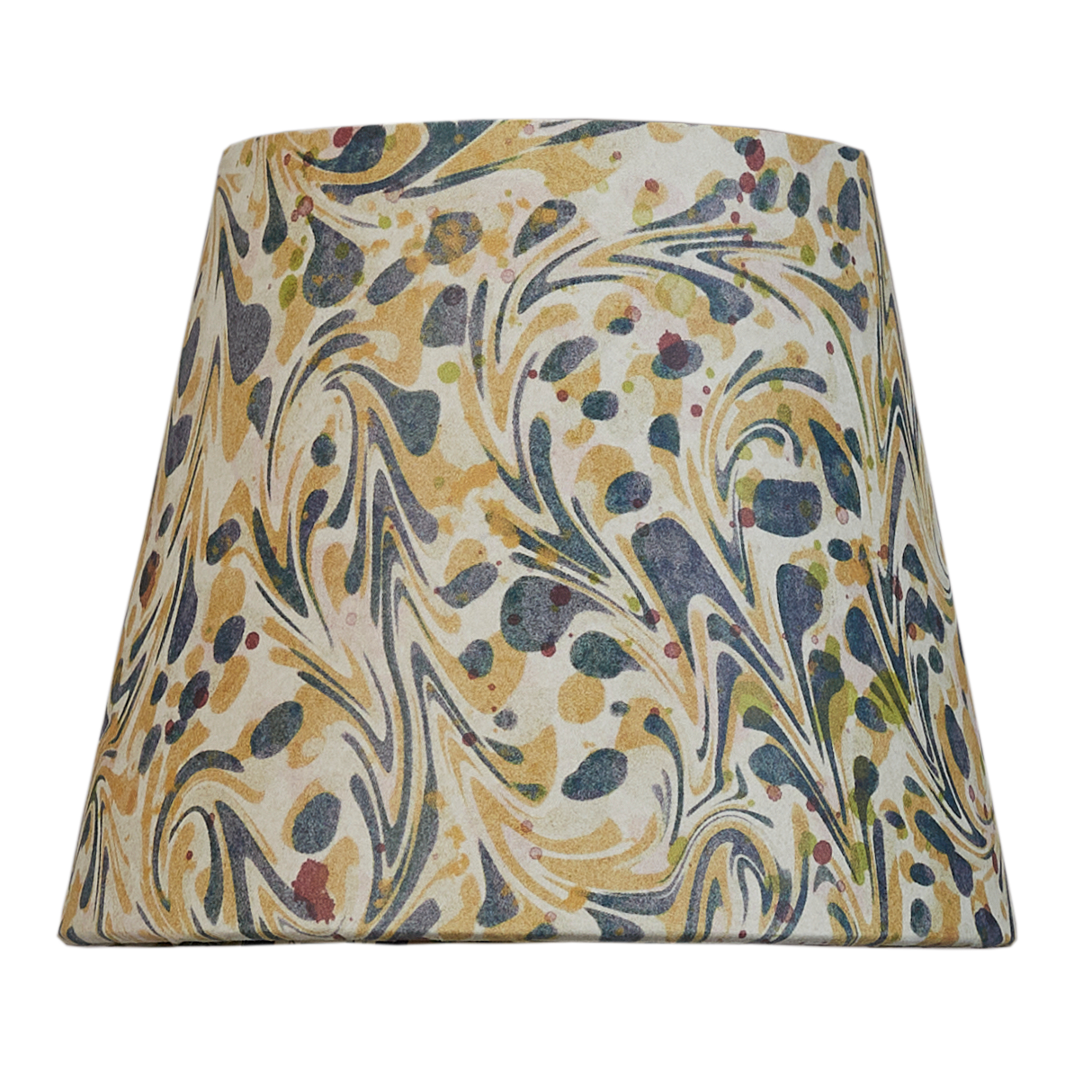 6 inch Harlequin clip-on marbled card shade
