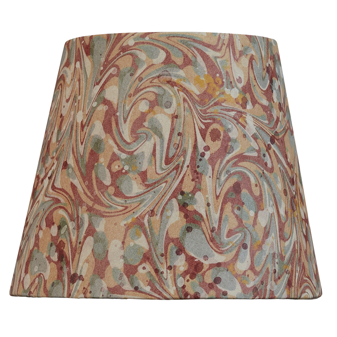 6 inch Terracotta clip-on marbled card shade