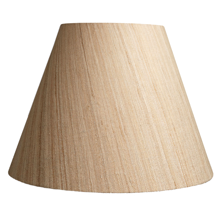 8 inch Raw Umber Mulberry silk plain card Lampshade