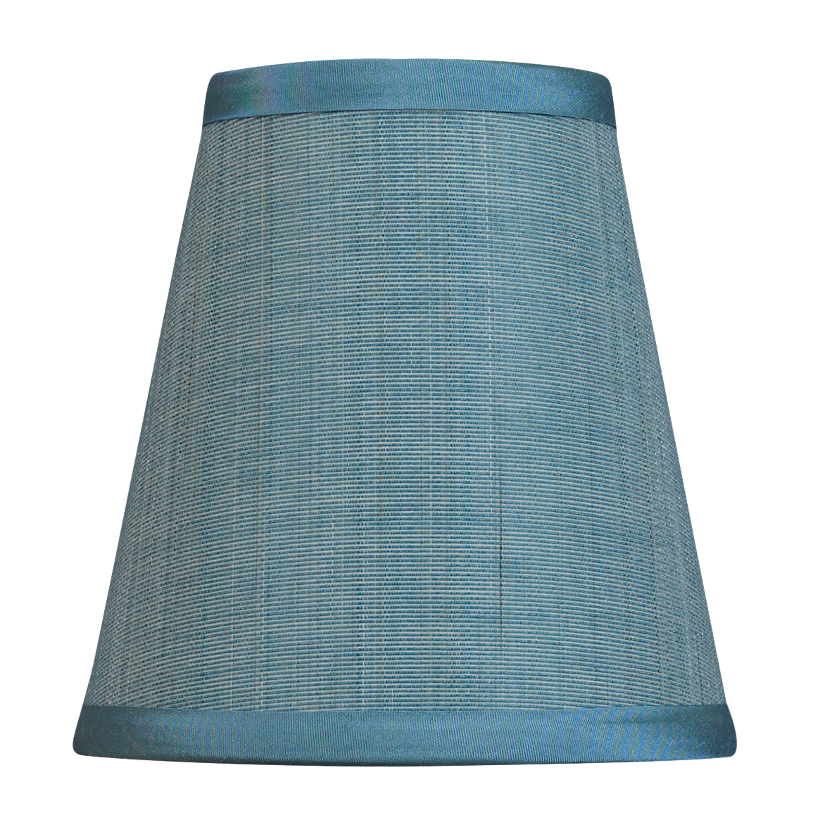 5 inch (13 cm) Tall clip on lampshade in blue horsehair fabric
