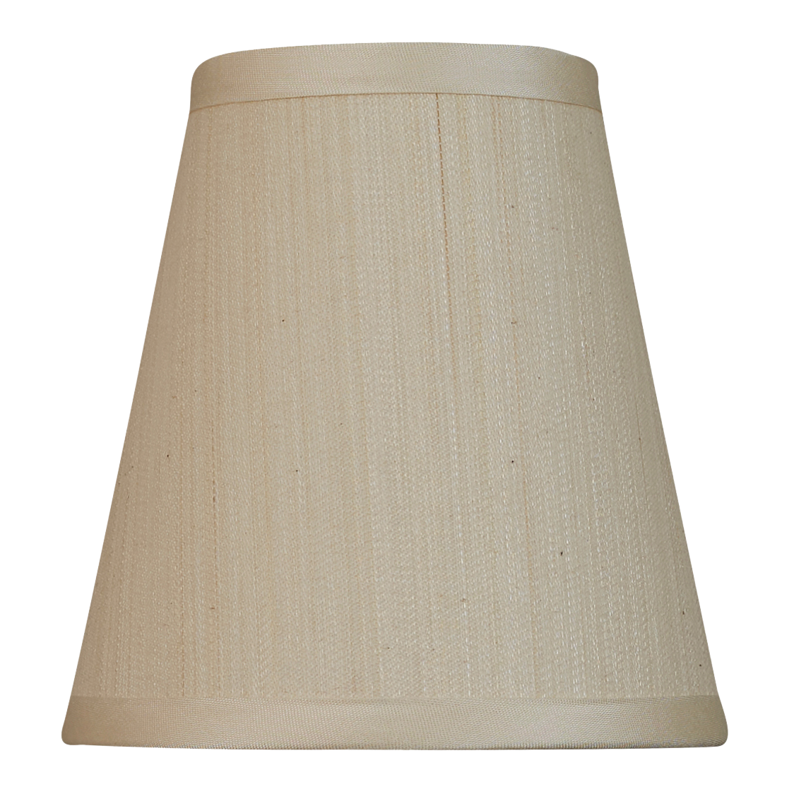 5 inch (13 cm) Tall clip on lampshade in ivory horsehair fabric