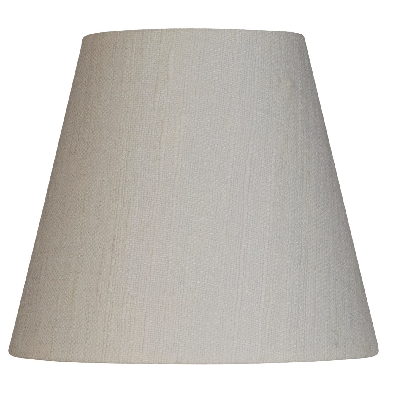 5 inch (13 cms) Clip on lampshade in white silk