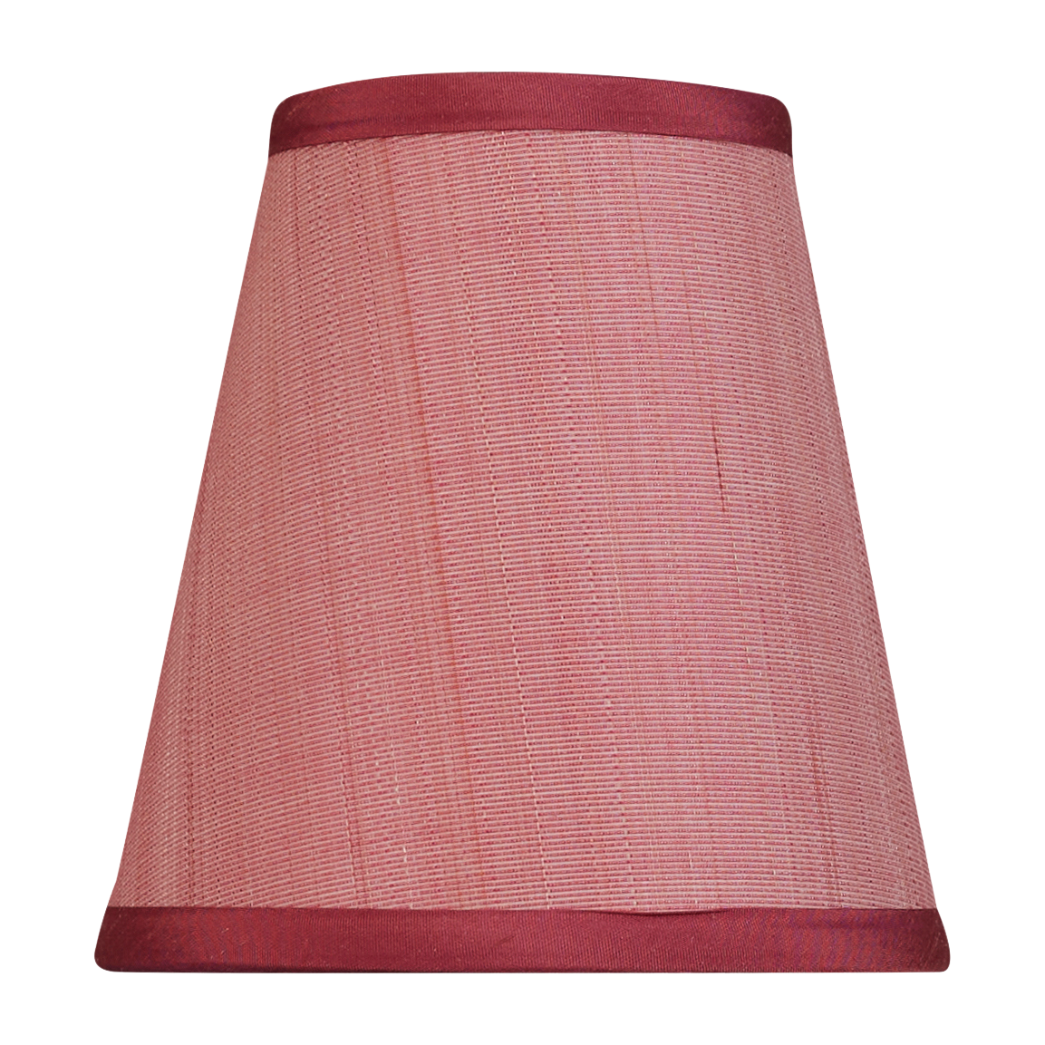 5 inch (13 cm) Tall clip on lampshade in pink horsehair fabric