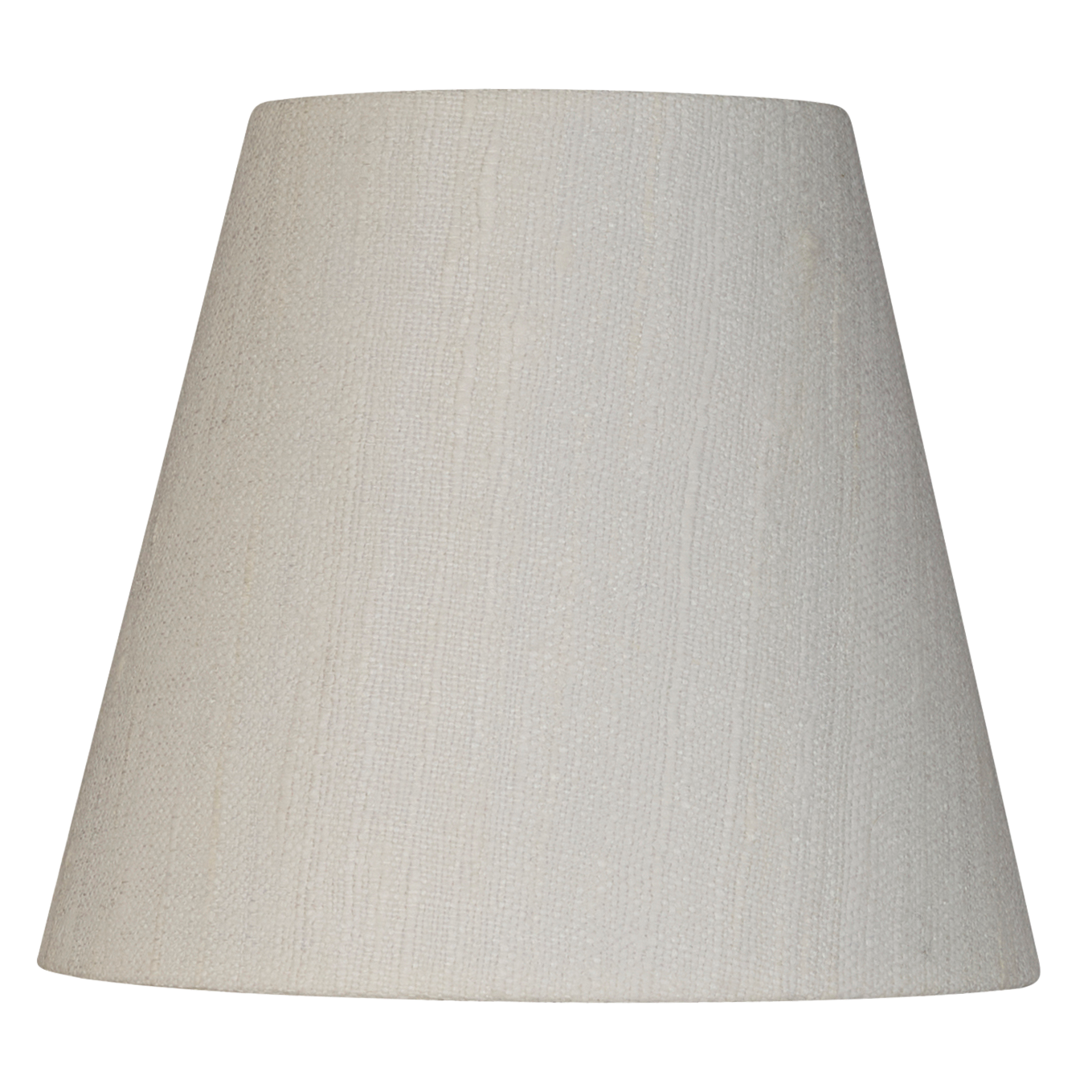 6 inch (15 cms) Clip on lampshade in white silk