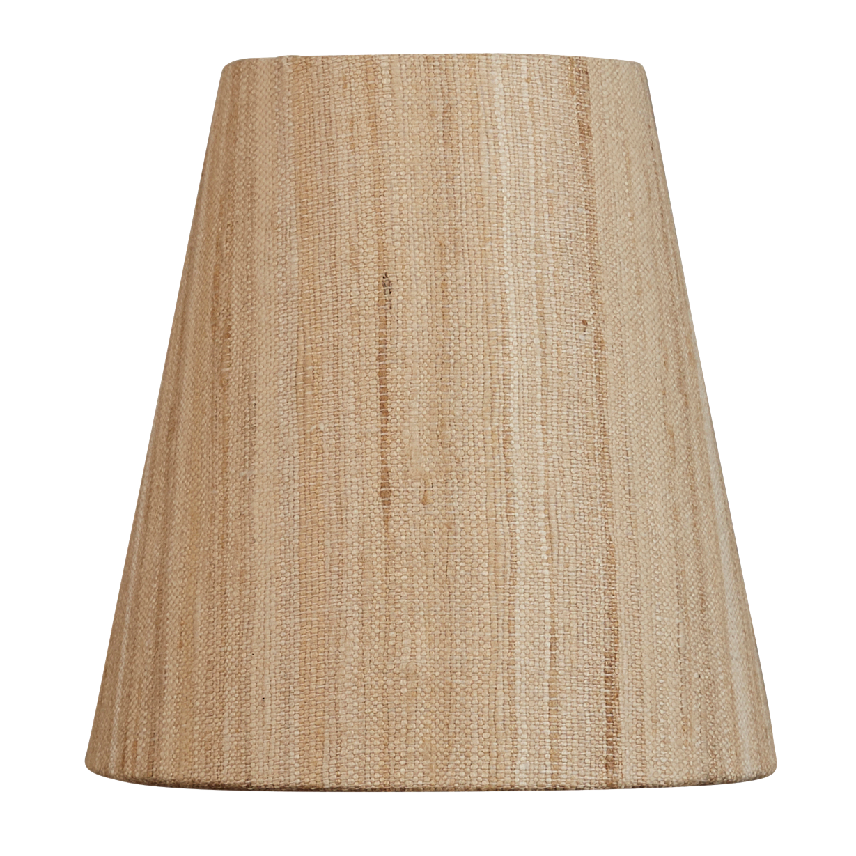 5 inch (13 cms) Tall clip on lampshade in raw umber silk