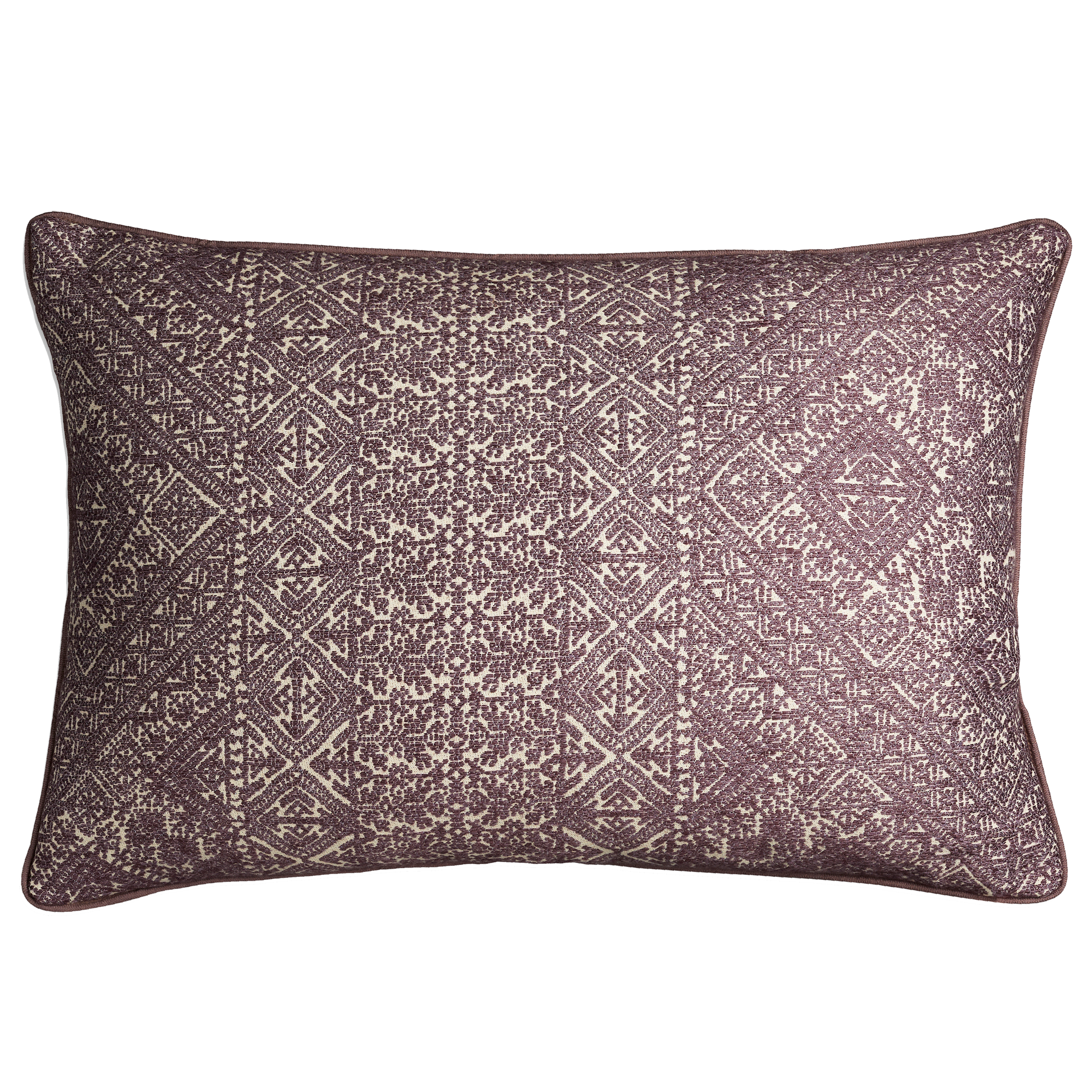 Amethyst rectangular fez weave cushion - throw pillow