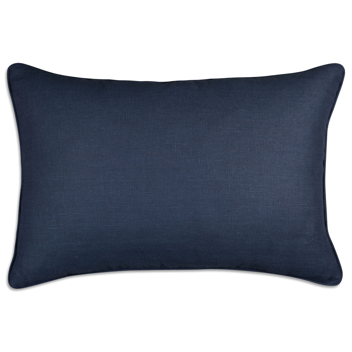 Indigo rectangular fez weave cushion - throw pillow