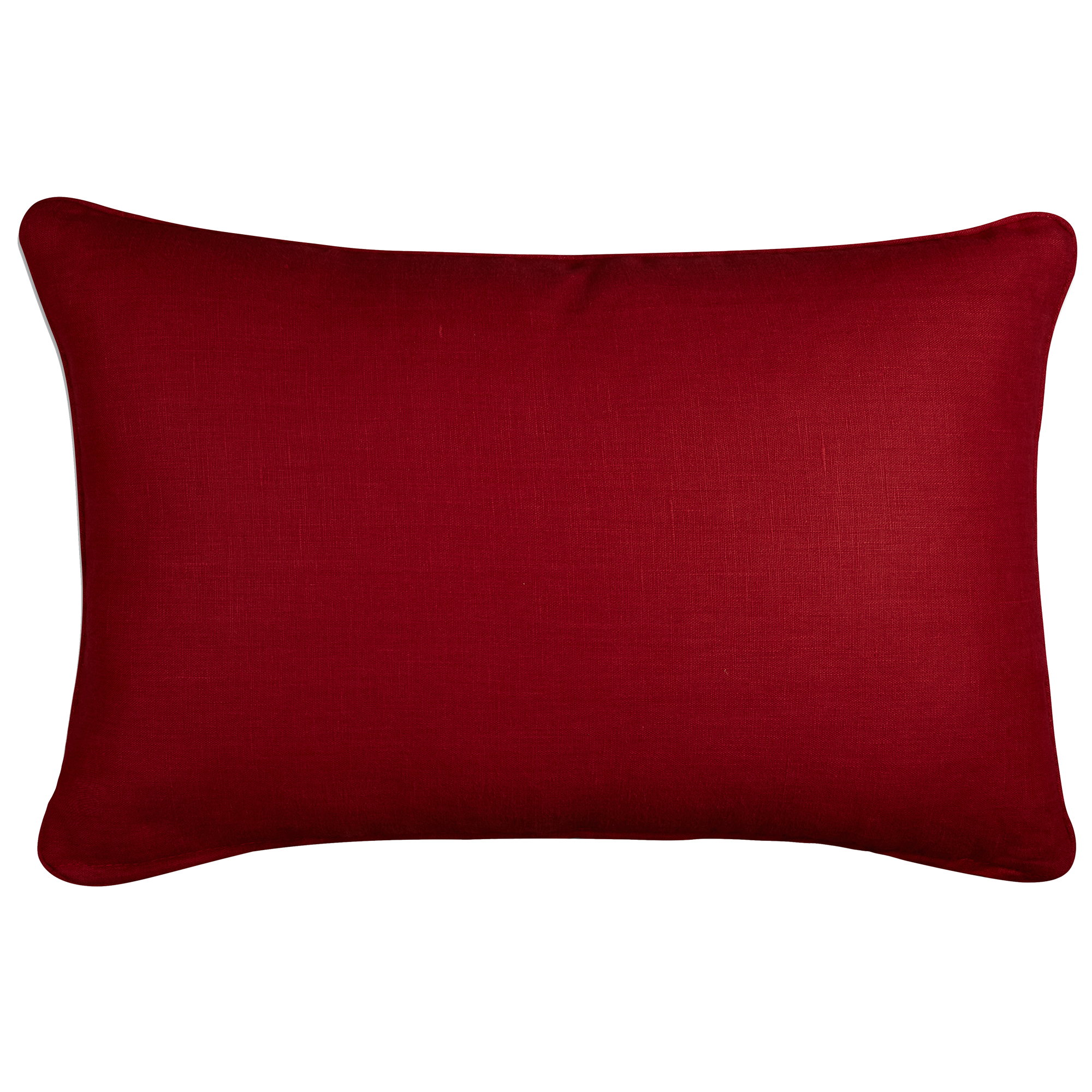 Garnet rectangular fez weave cushion - throw pillow