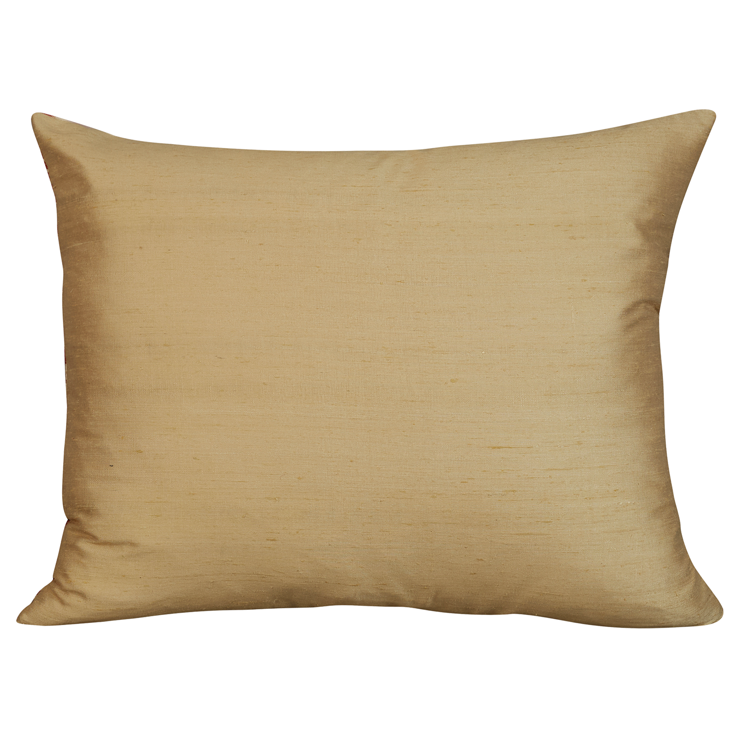 Rectangular multicoloured silk and cotton Ikat cushion