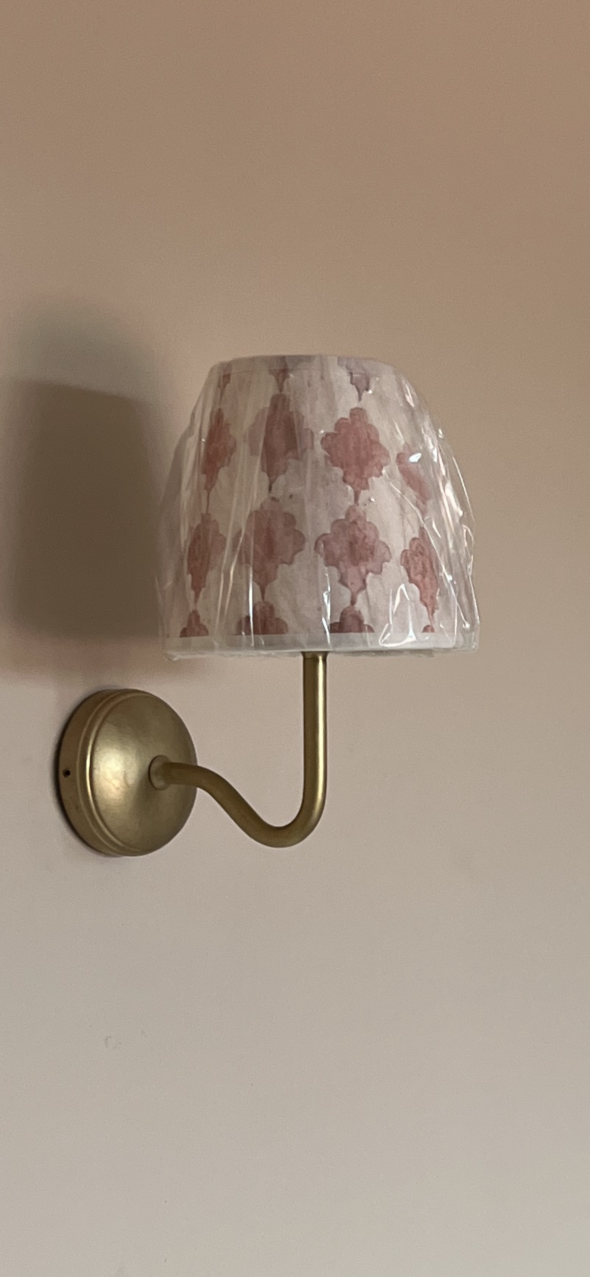 6 inch (15 cms) Cabana wallpaper clip on lampshade for Monroe