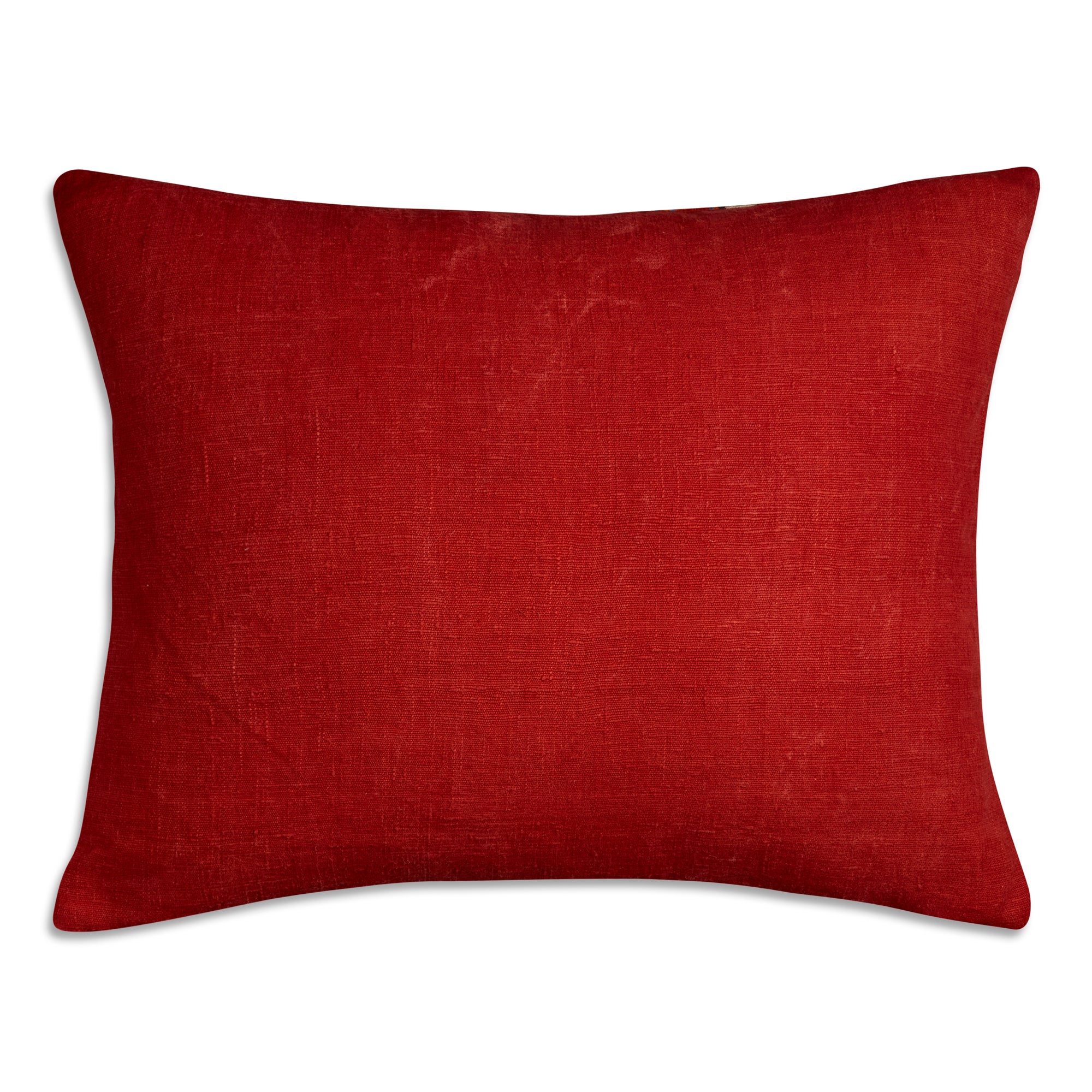 Silk Jajim Cushion/ pillow - Classic red and multicoloured stripe