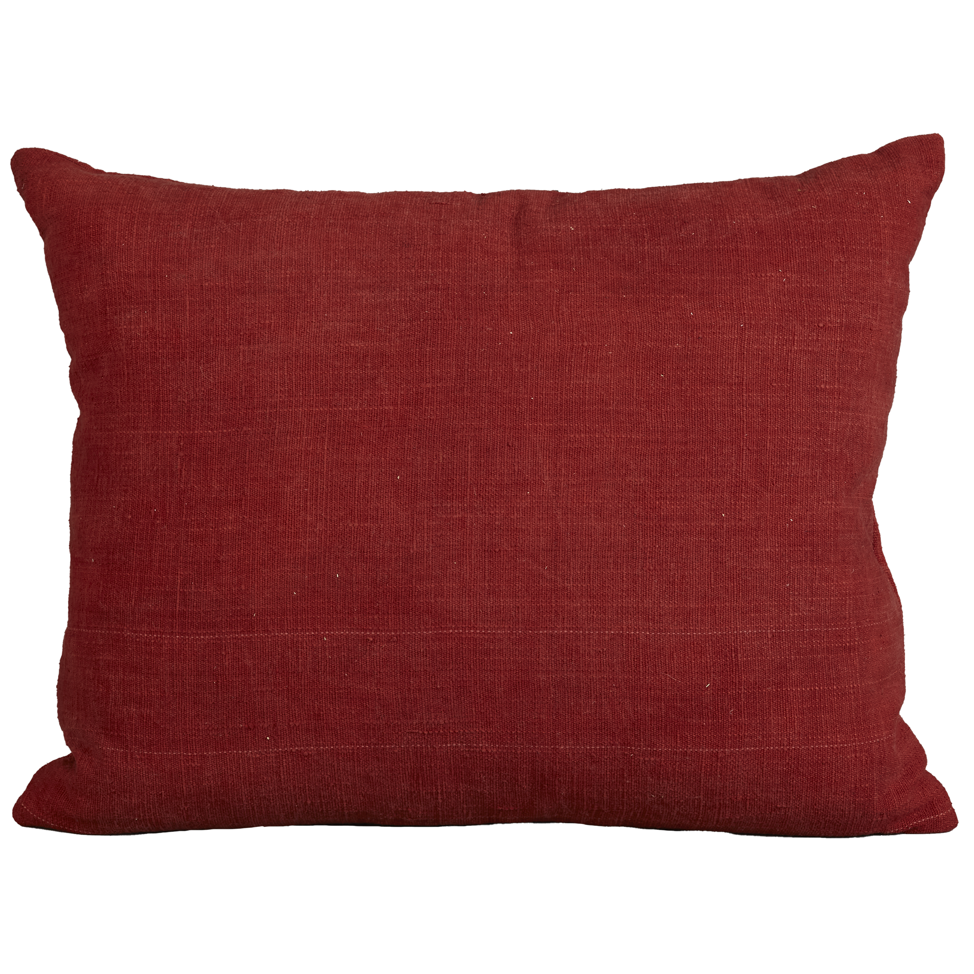 Silk Jajim Cushion/ pillow - Classic red and grey stripe