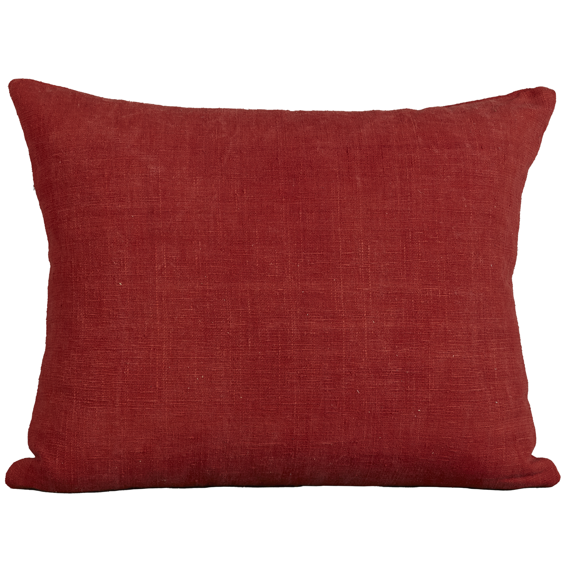 Silk Jajim Cushion/ pillow - Red and yellow multicoloured stripe