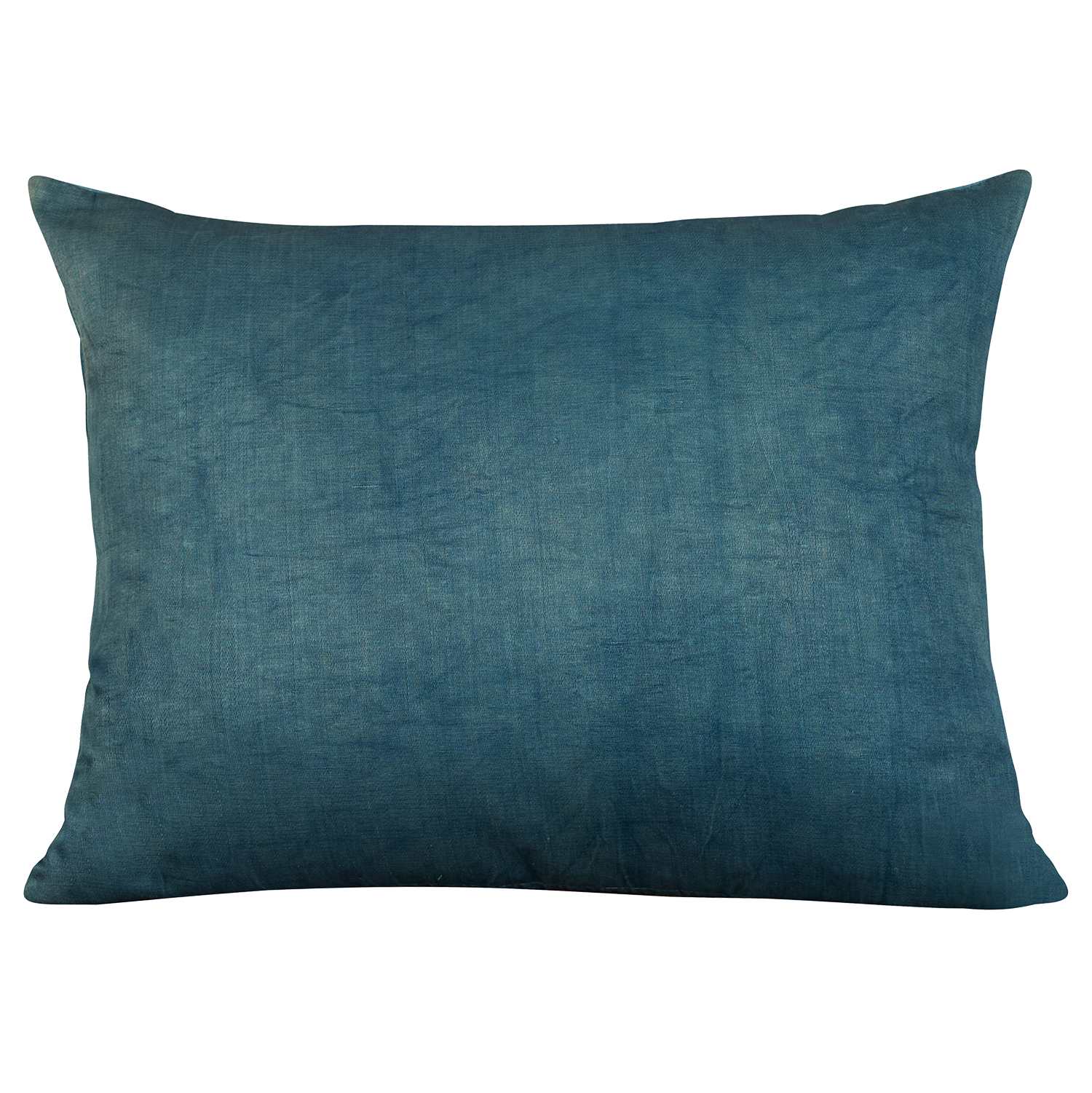 Silk Jajim Cushion/ pillow - Pale blue and magenta and blue stripe